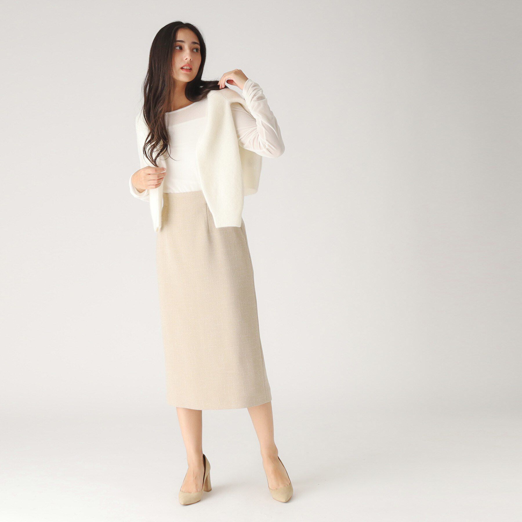 COUP DE CHANCE「【洗える／日本製】ベロア調プルオーバージャージ」|Tシャツ・カットソー|