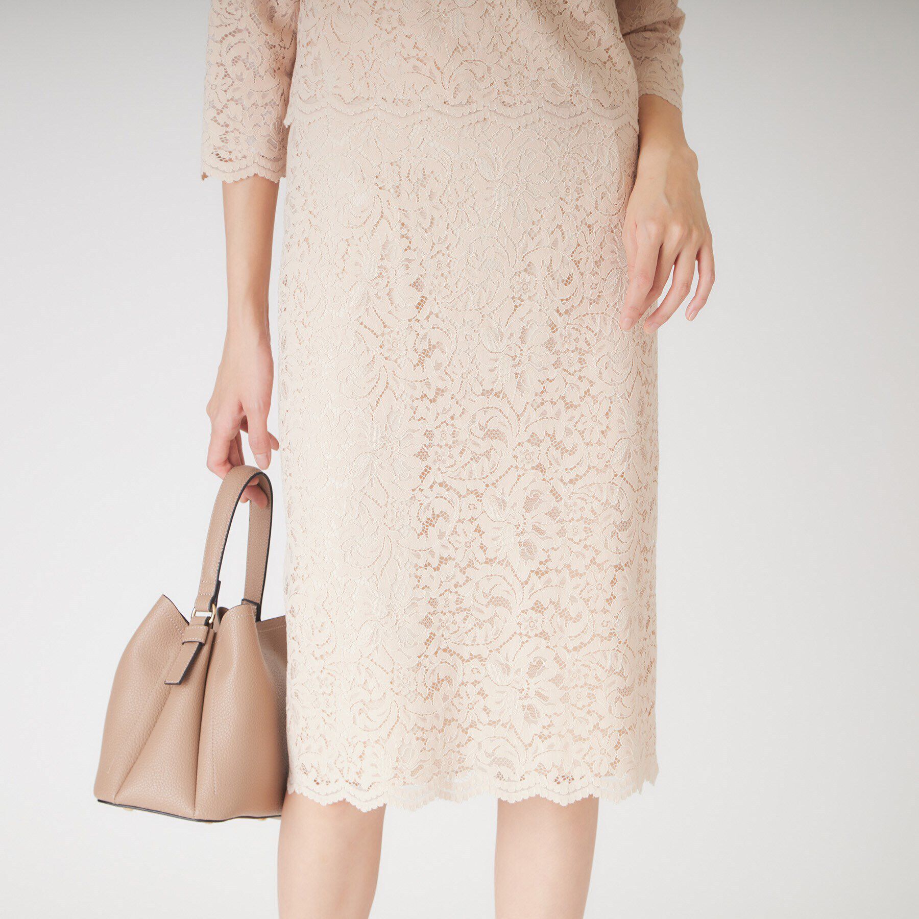 COUP DE CHANCE「【洗える】レースタイトスカート」|スカート|