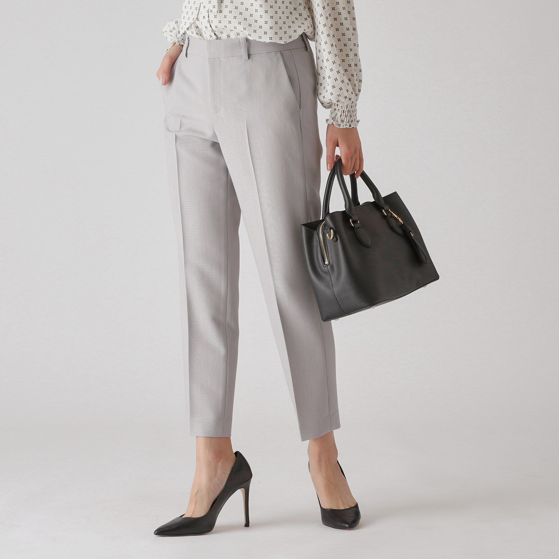 COUP DE CHANCE「【洗える／日本製】テーパードパンツ」|その他|グレー(012)