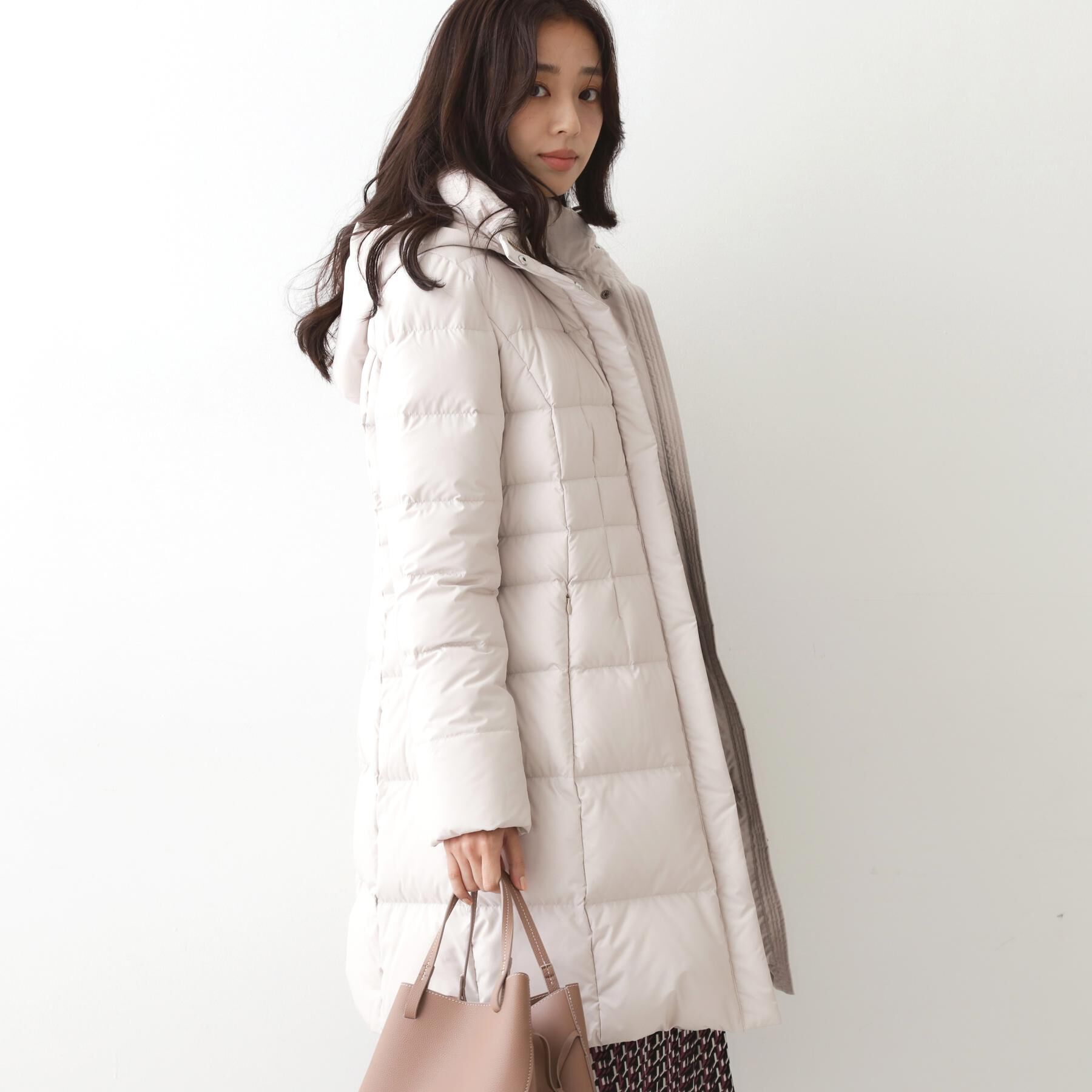 COUP DE CHANCE「【フランス産ホワイトダックダウン／FP800保温性◎／抗菌防臭／手洗い可】ロングダウンコート」|ダウン|