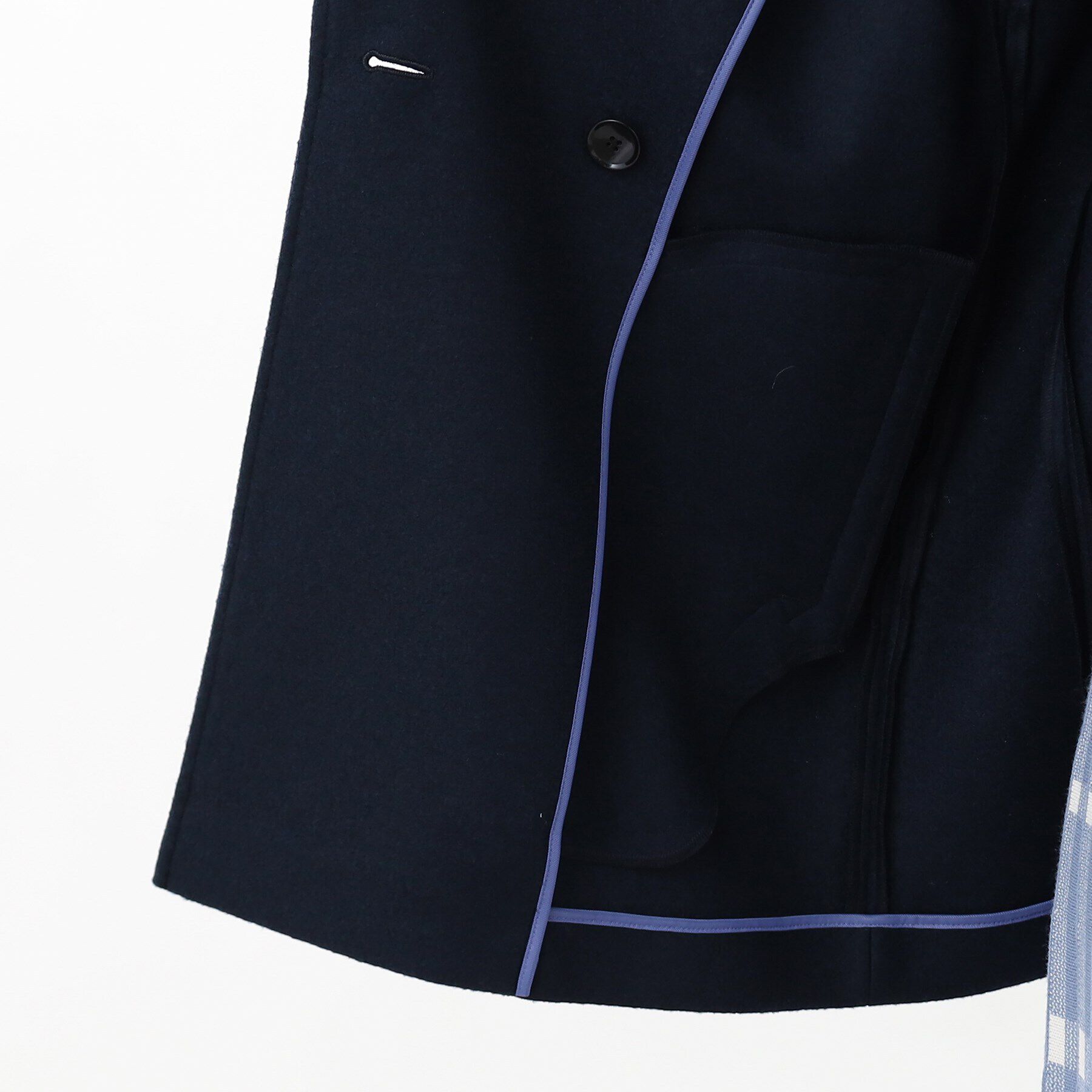 Reflect「【WEB限定カラーあり】ウール混メルトンライクピーコート」|ピーコート|