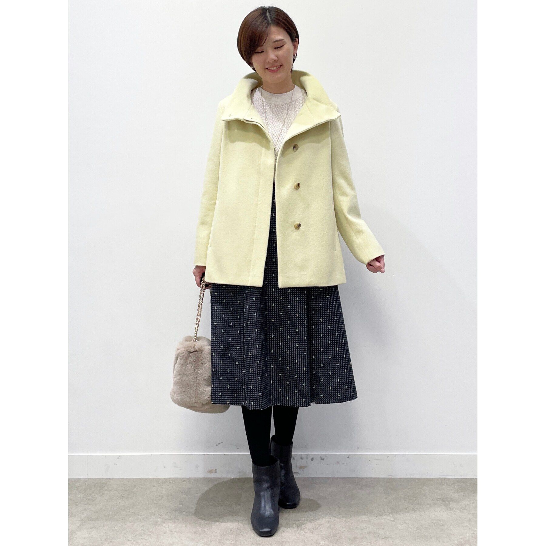 Reflect「【SALE／手洗い可】ラップ風フレアジャカードスカート」|スカート|