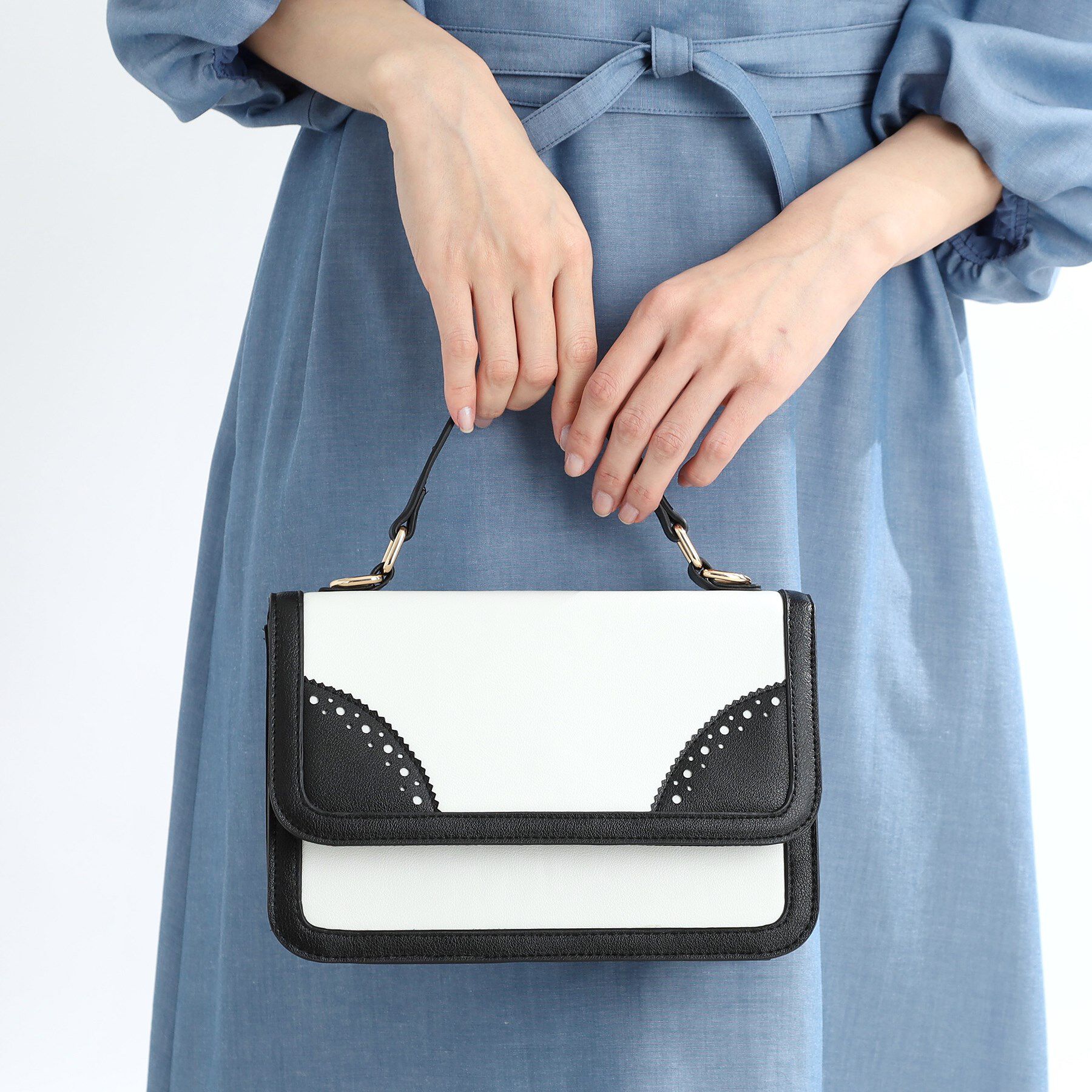 Reflect「【ショルダー付き】バイカラーバッグ」|ショルダー・メッセンジャー|