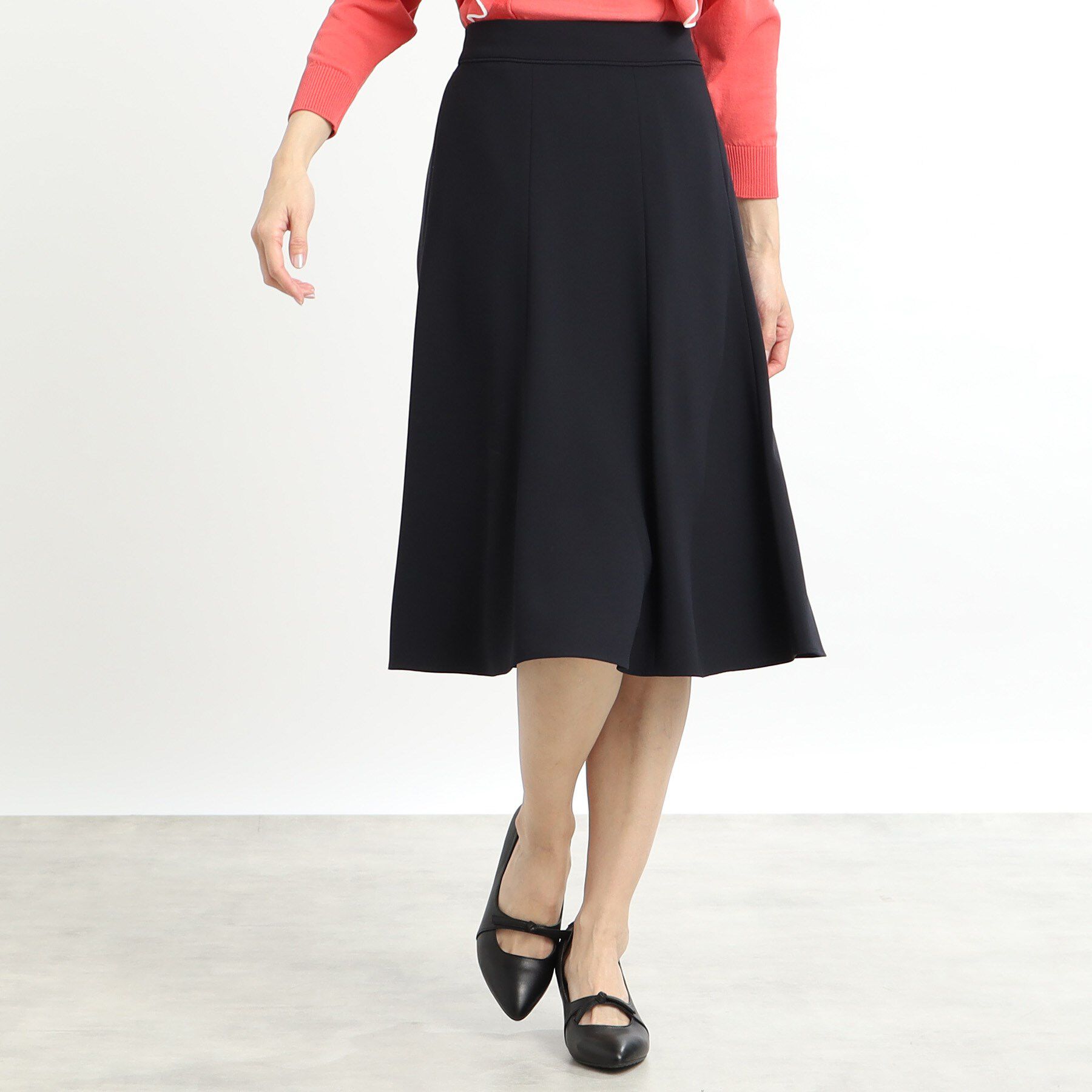 Reflect「【セットアップ可能】バックサテンフレアスカート」|スカート|