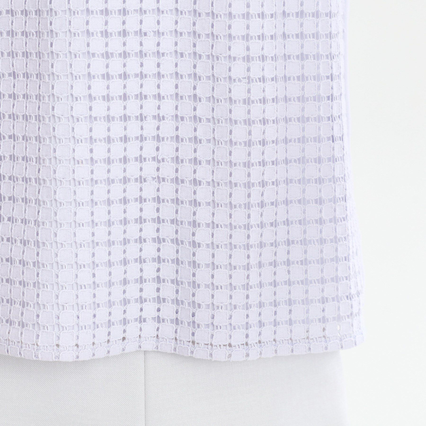 Reflect「【夏SALE／手洗い可】幾何柄レースブラウス」|シャツ・ブラウス|