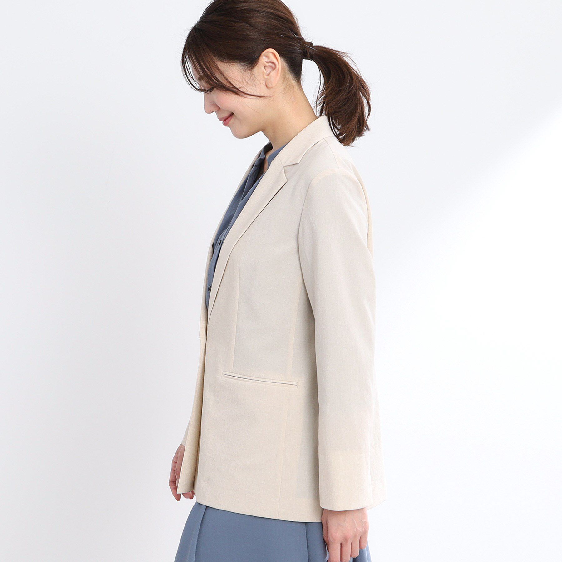 Reflect「【マシンウォッシュ可／セットアップ可／通勤におすすめ】ドライタッチジャケット」|テーラードジャケット|