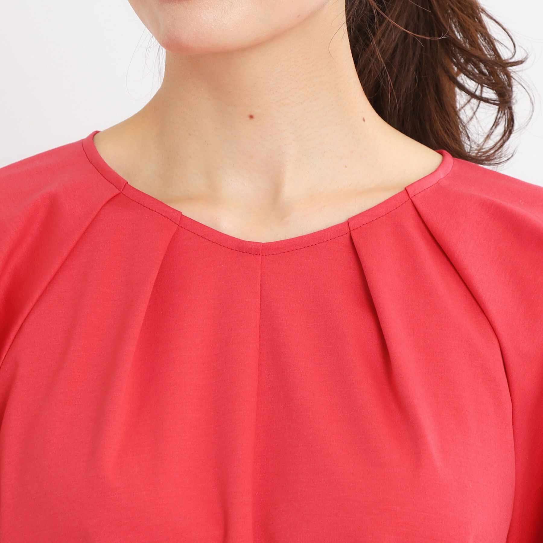 Reflect「【マシンウォッシュ可】キレイめラグランスリーブジャージ」|Tシャツ・カットソー|