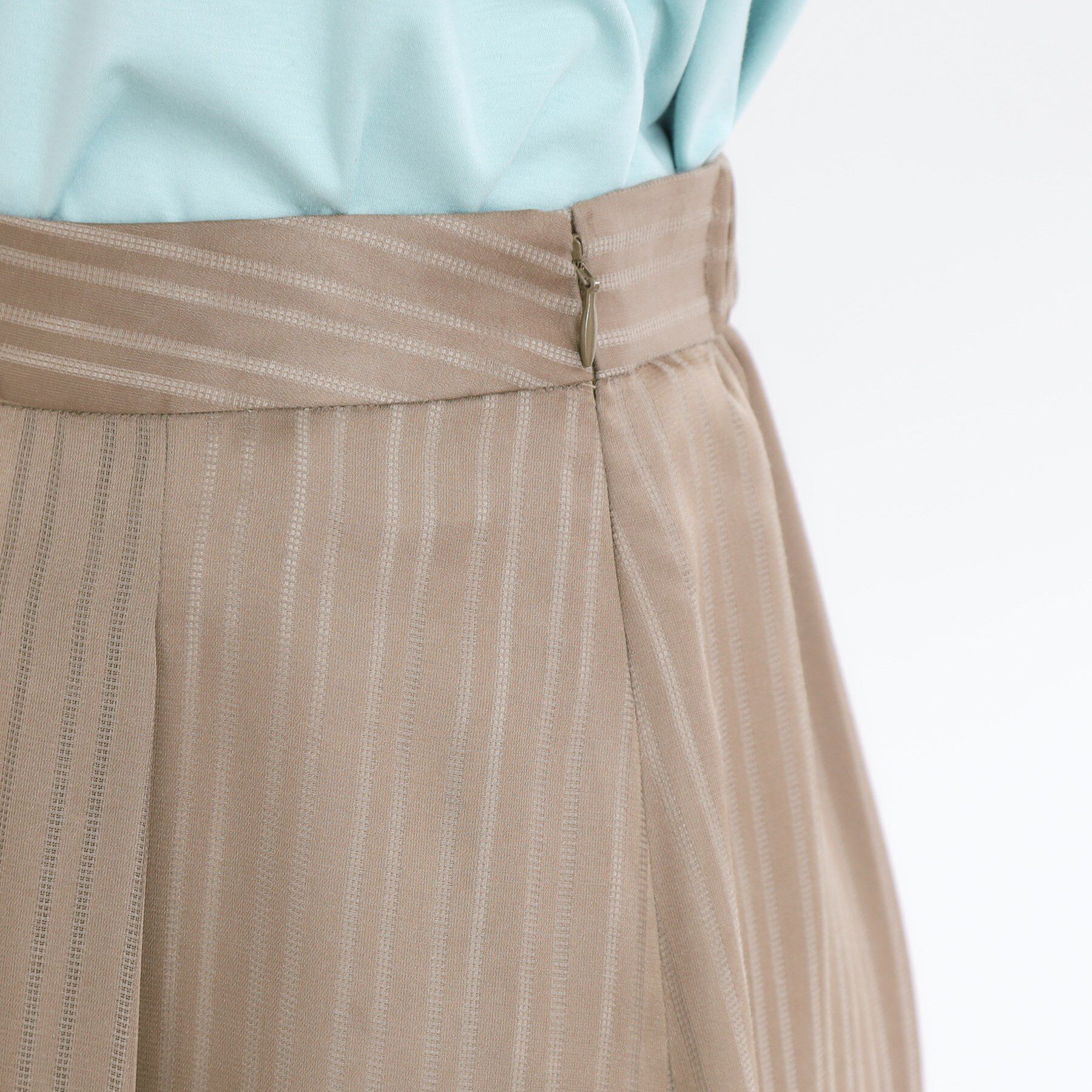 Reflect「【マシンウォッシュ可】Aラインストライプスカート」|スカート|