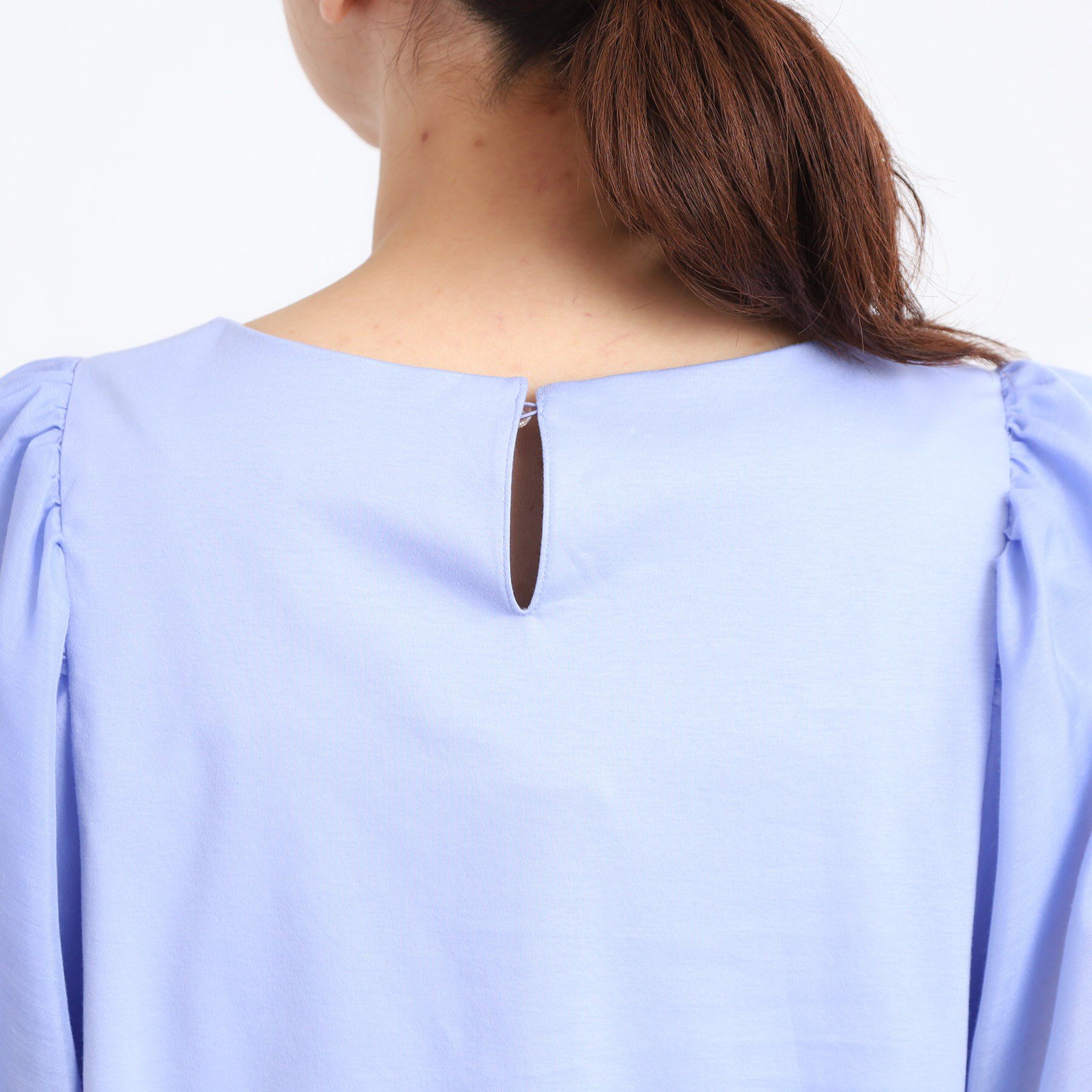 Reflect「【マシンウォッシュ可】シアーパフスリーブTブラウス」|シャツ・ブラウス|