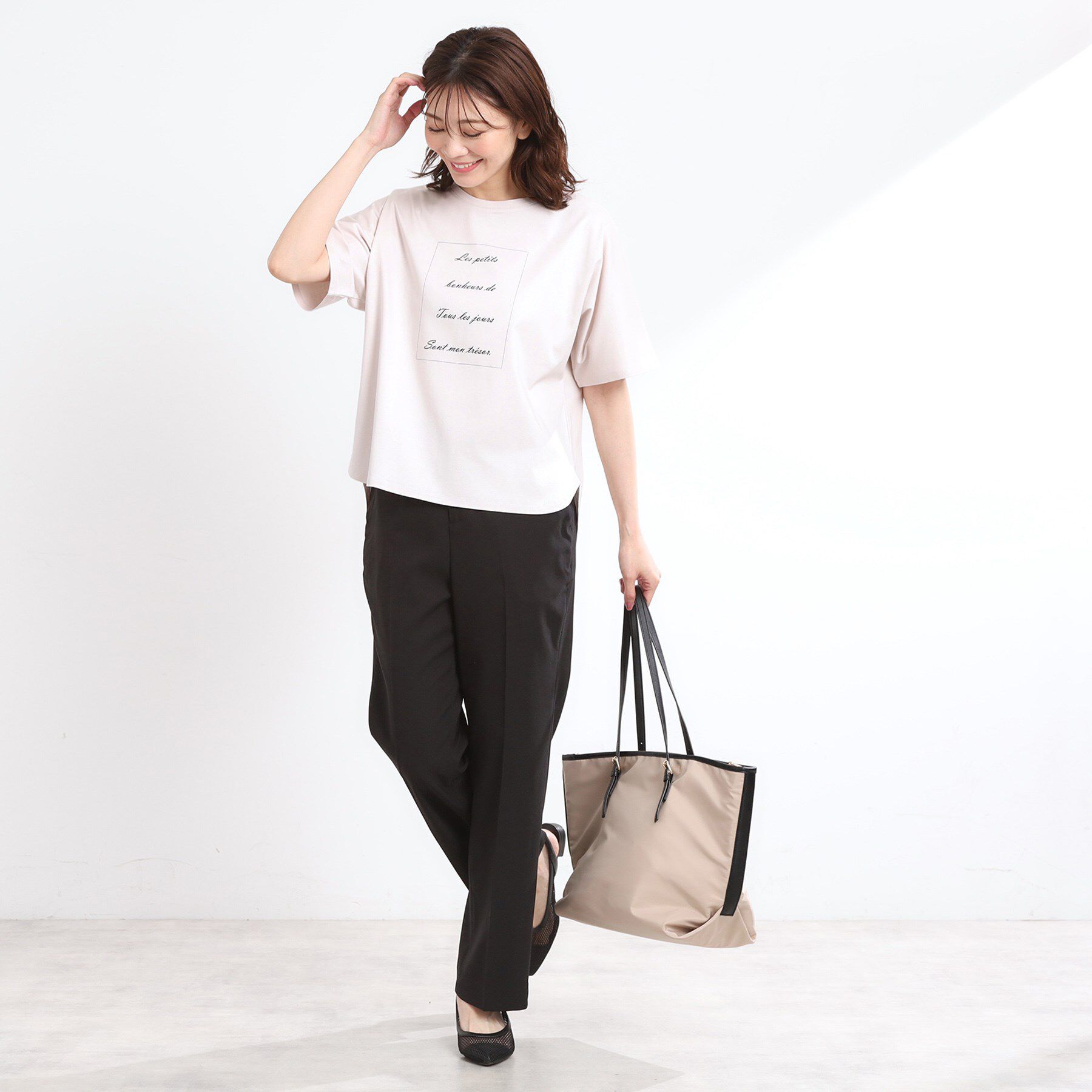 Reflect「【UVカット／接触冷感／マシンウォッシュ可】ドルマンスリーブロゴTシャツ」|Tシャツ・カットソー|