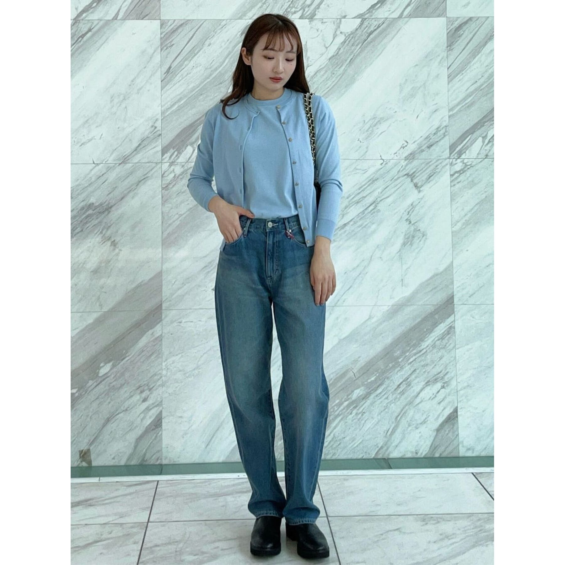 DRESSTERIOR「【洗える】テーパードコンフォートデニム」|デニム|