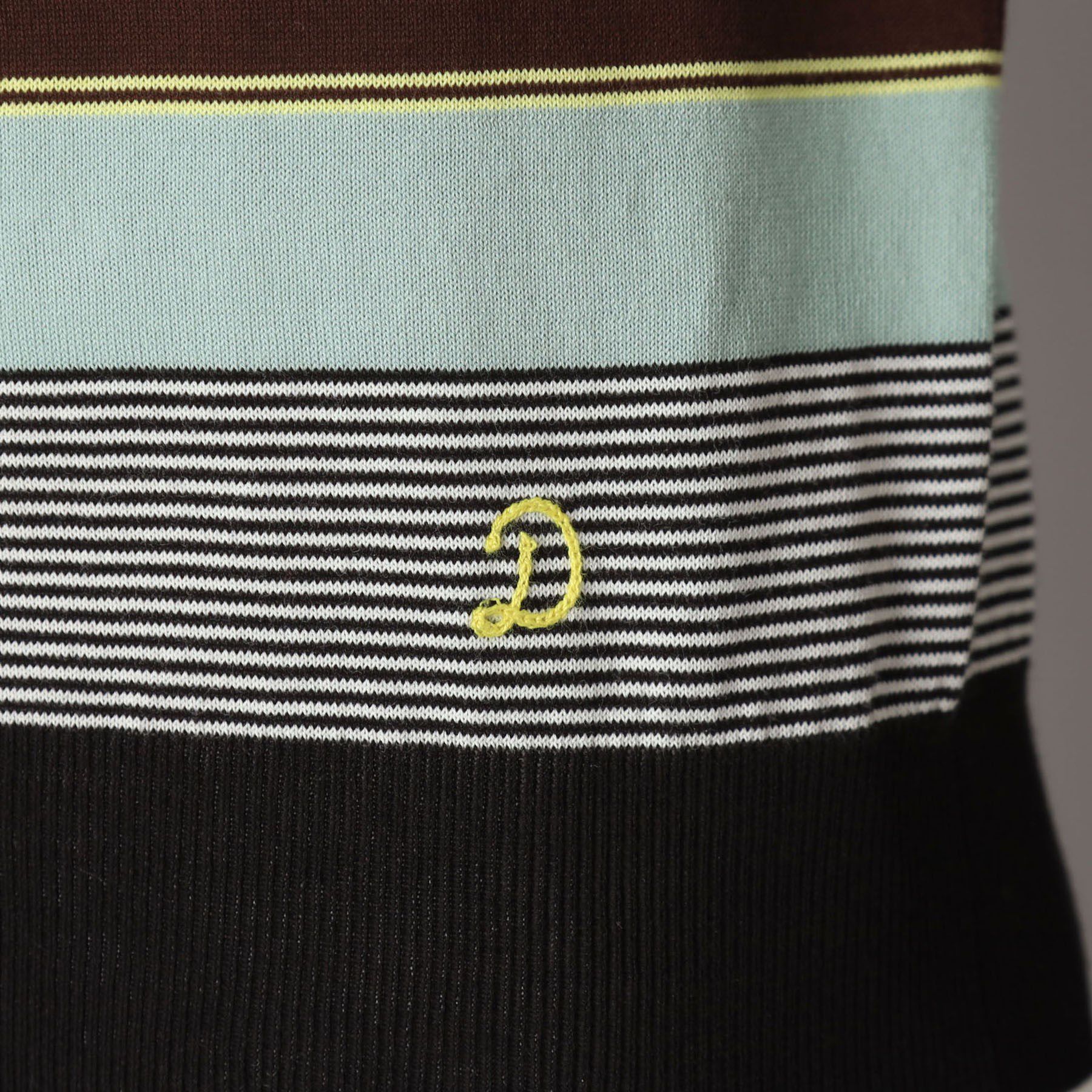 DRESSTERIOR「【洗える】マルチボーダーハーフスリーブニット」|ニット・セーター|