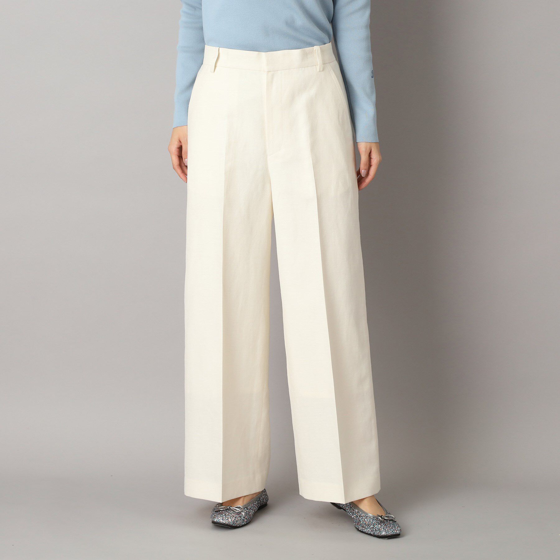 DRESSTERIOR「【美シルエット／洗える】リネンブレンドワイドパンツ」|その他|