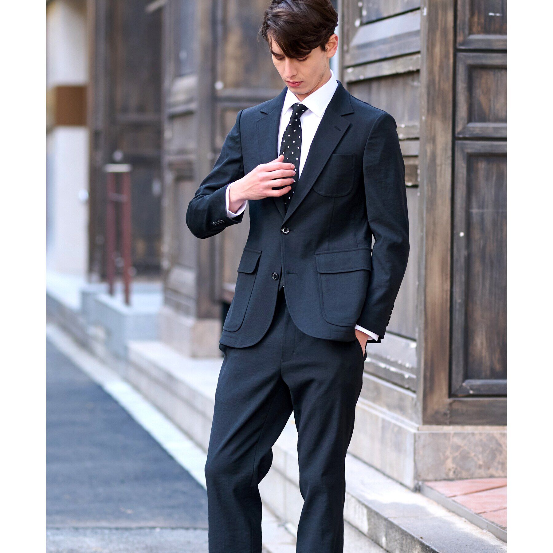 DRESSTERIOR「【洗える/セットアップ可】シェルタリングドライ ジャケット」|テーラードジャケット|