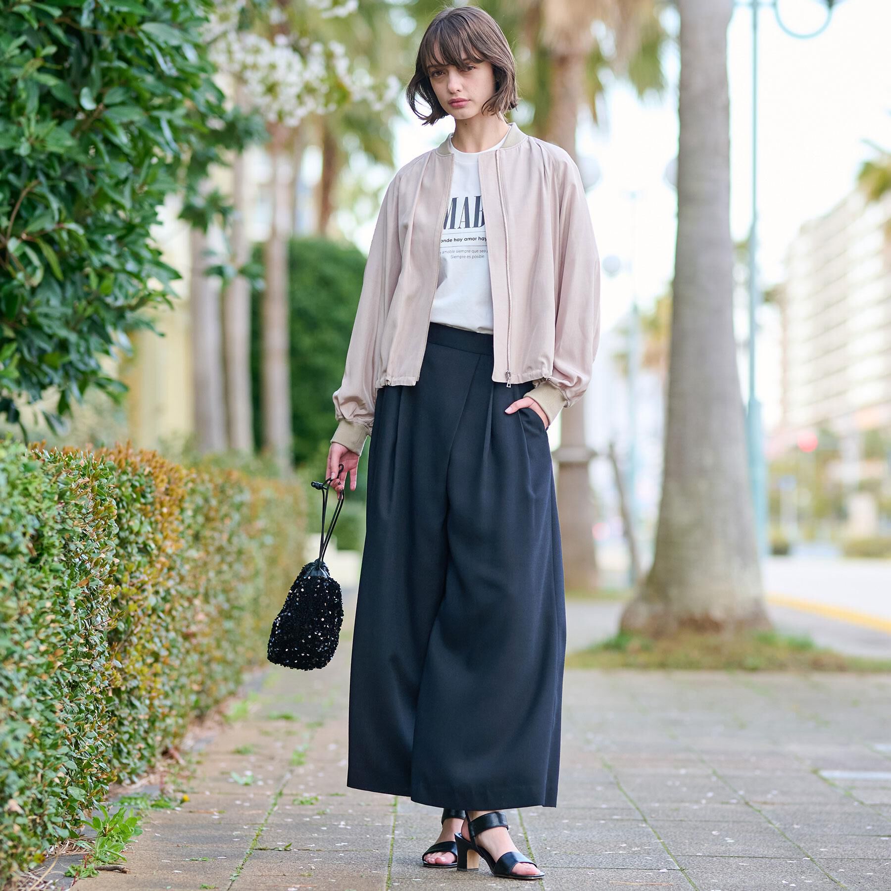 DRESSTERIOR「【サステナブル】2WAYシルエットMA1」|ブルゾン・スタジャン|