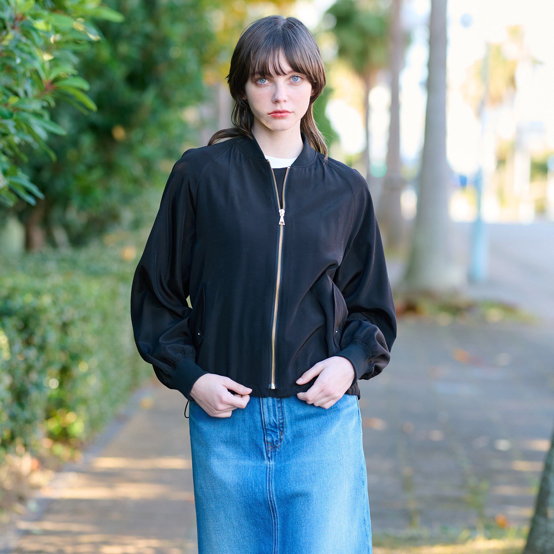 DRESSTERIOR「【サステナブル】2WAYシルエットMA1」|ブルゾン・スタジャン|