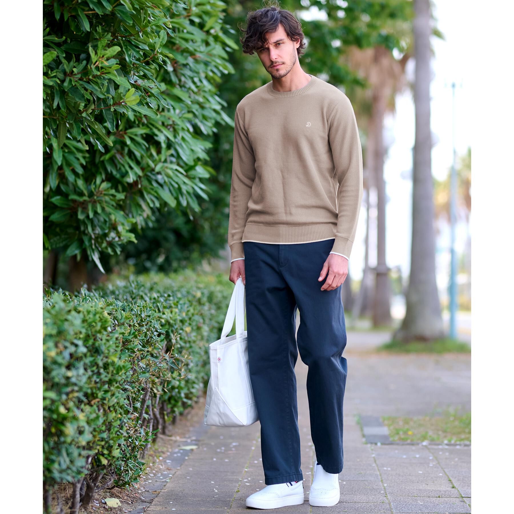 DRESSTERIOR「鹿の子クルーネックニット」|ニット・セーター|