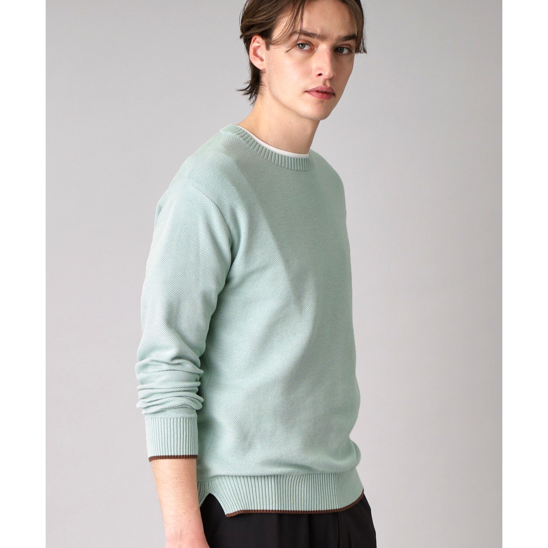 DRESSTERIOR「鹿の子クルーネックニット」|ニット・セーター|