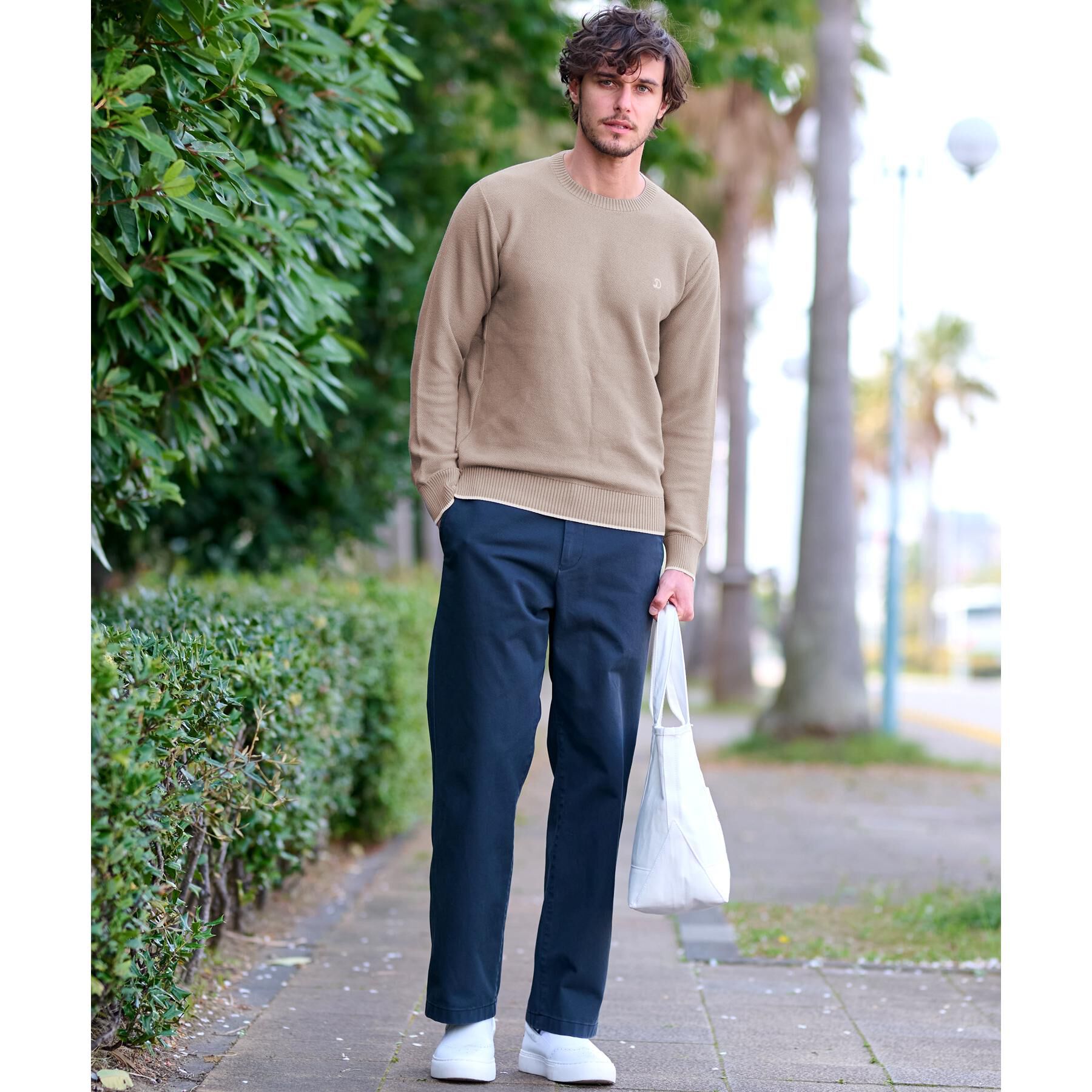 DRESSTERIOR「鹿の子クルーネックニット」|ニット・セーター|