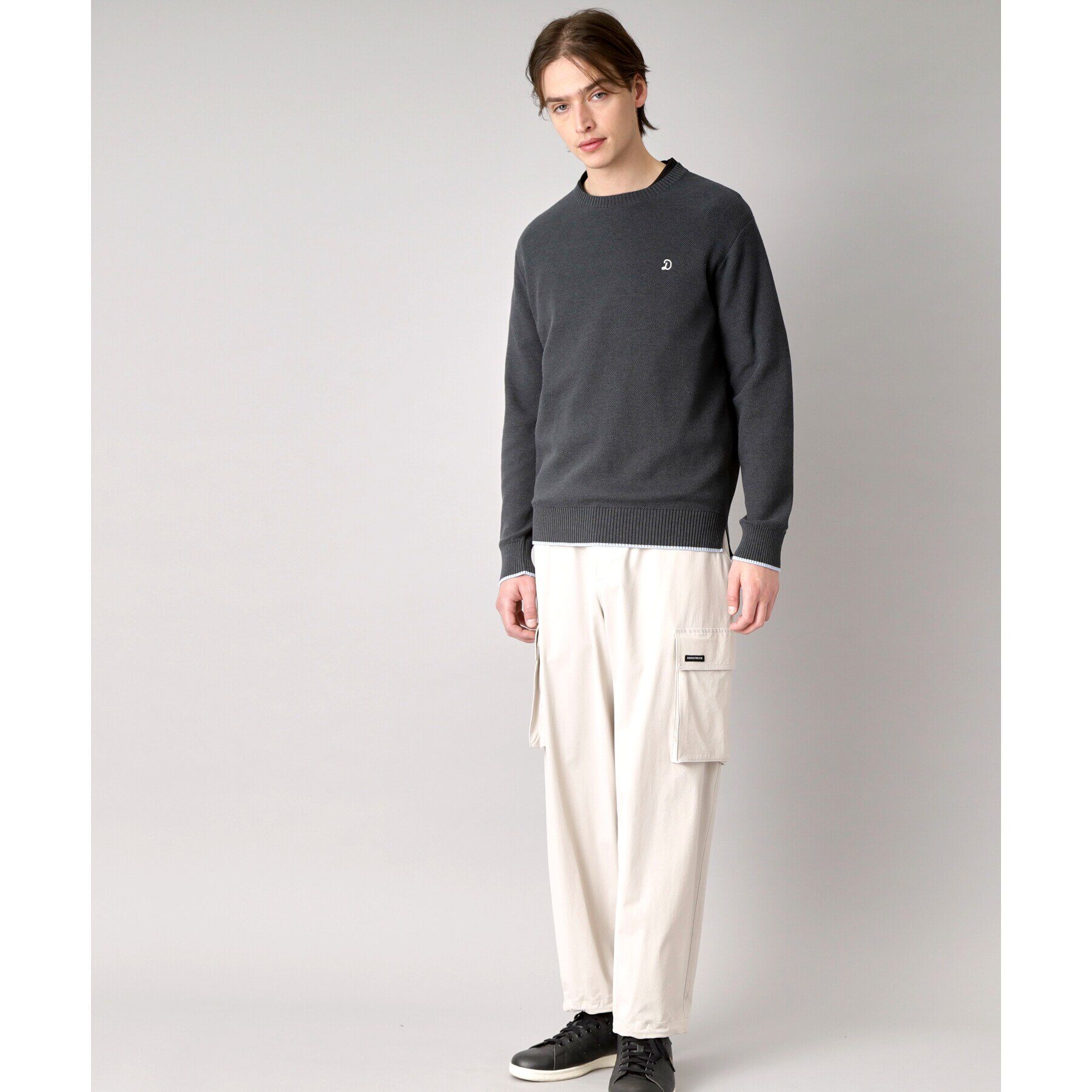 DRESSTERIOR「鹿の子クルーネックニット」|ニット・セーター|