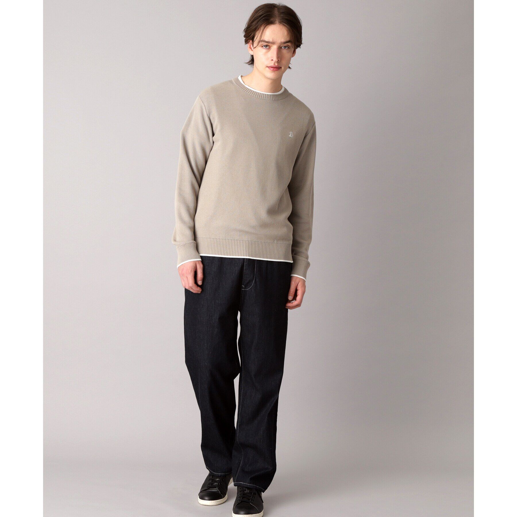 DRESSTERIOR「鹿の子クルーネックニット」|ニット・セーター|