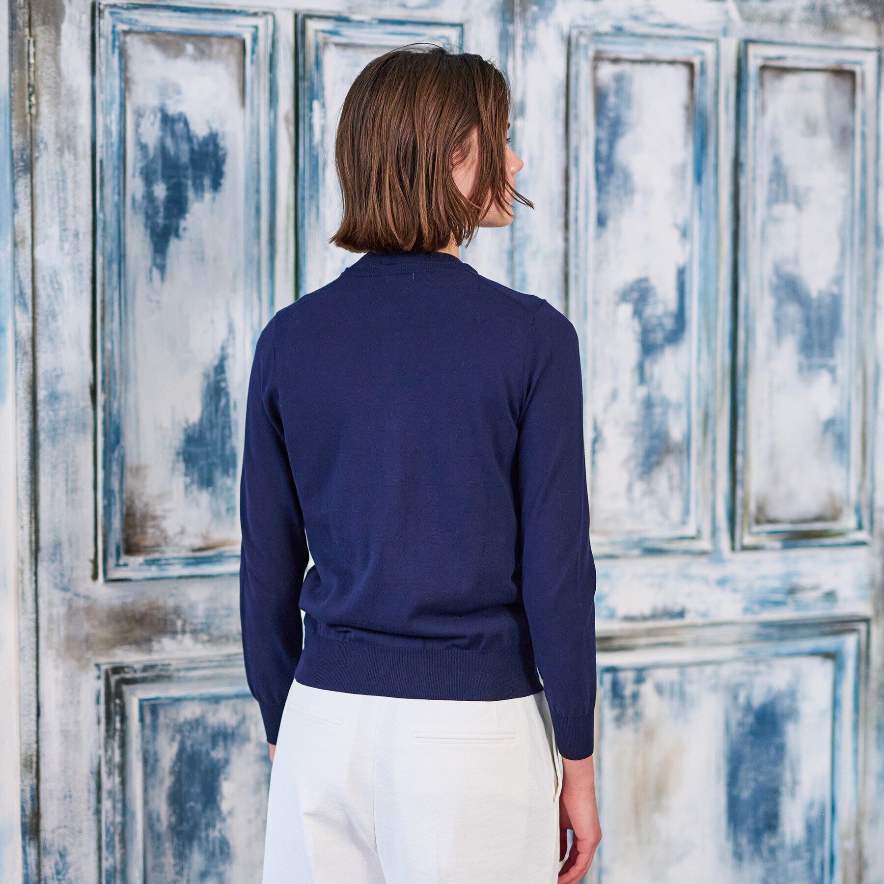 DRESSTERIOR「【毎年人気！洗える】コットンシルクニットカーデ」|カーディガン|