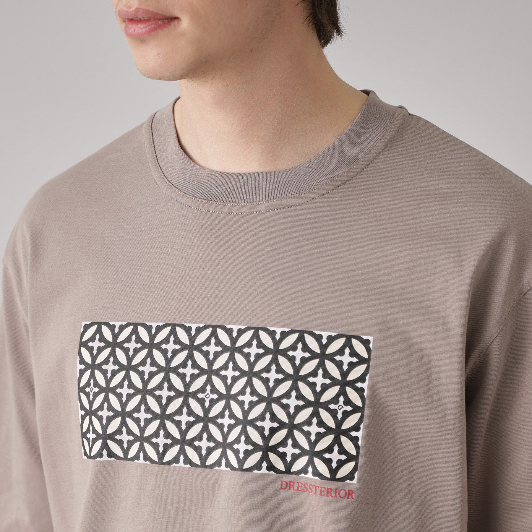 DRESSTERIOR「【接触冷感/UVカット】BACK BREEZE TECH オーバーラップサークルプリントTシャツ」|Tシャツ・カットソー|