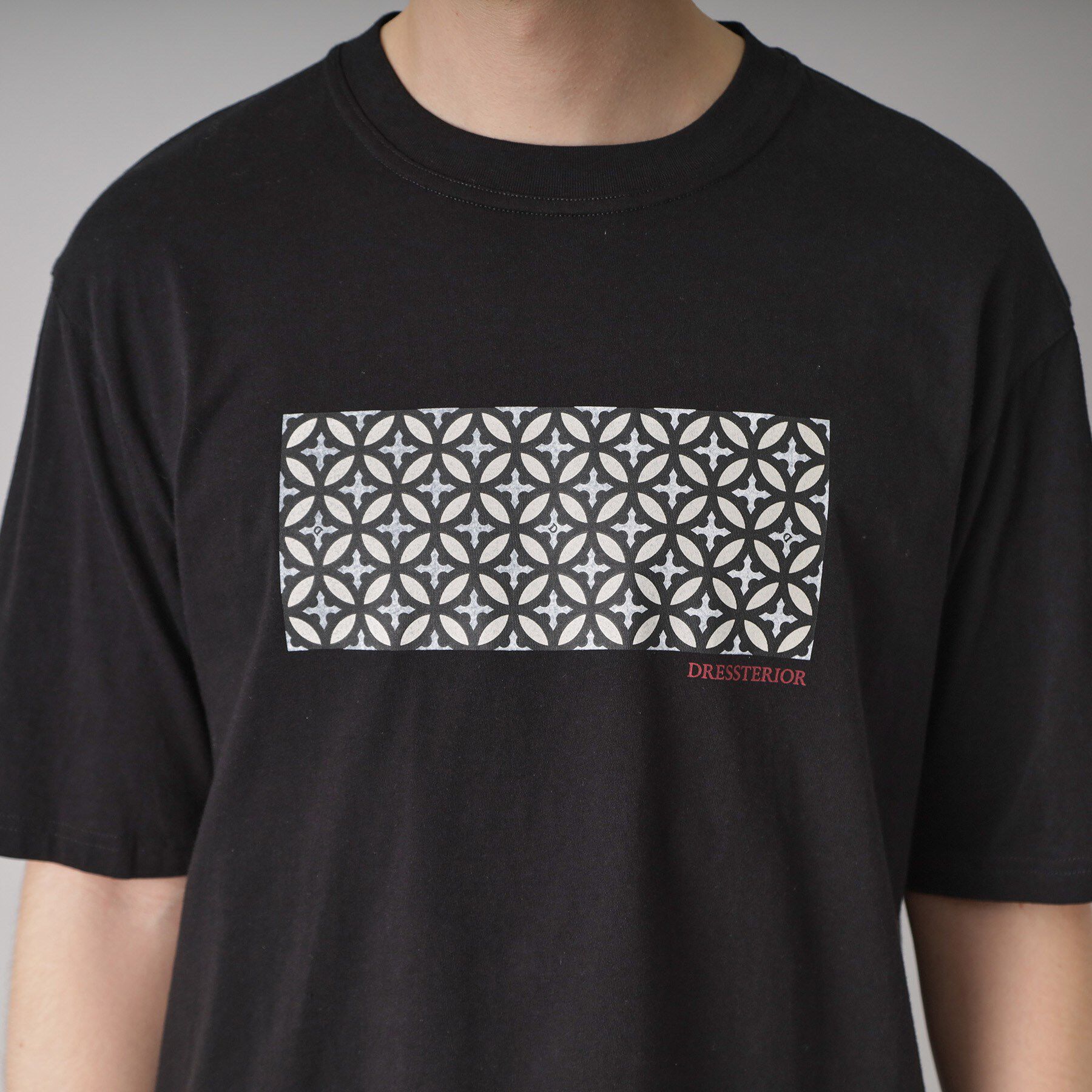 DRESSTERIOR「【接触冷感/UVカット】BACK BREEZE TECH オーバーラップサークルプリントTシャツ」|Tシャツ・カットソー|