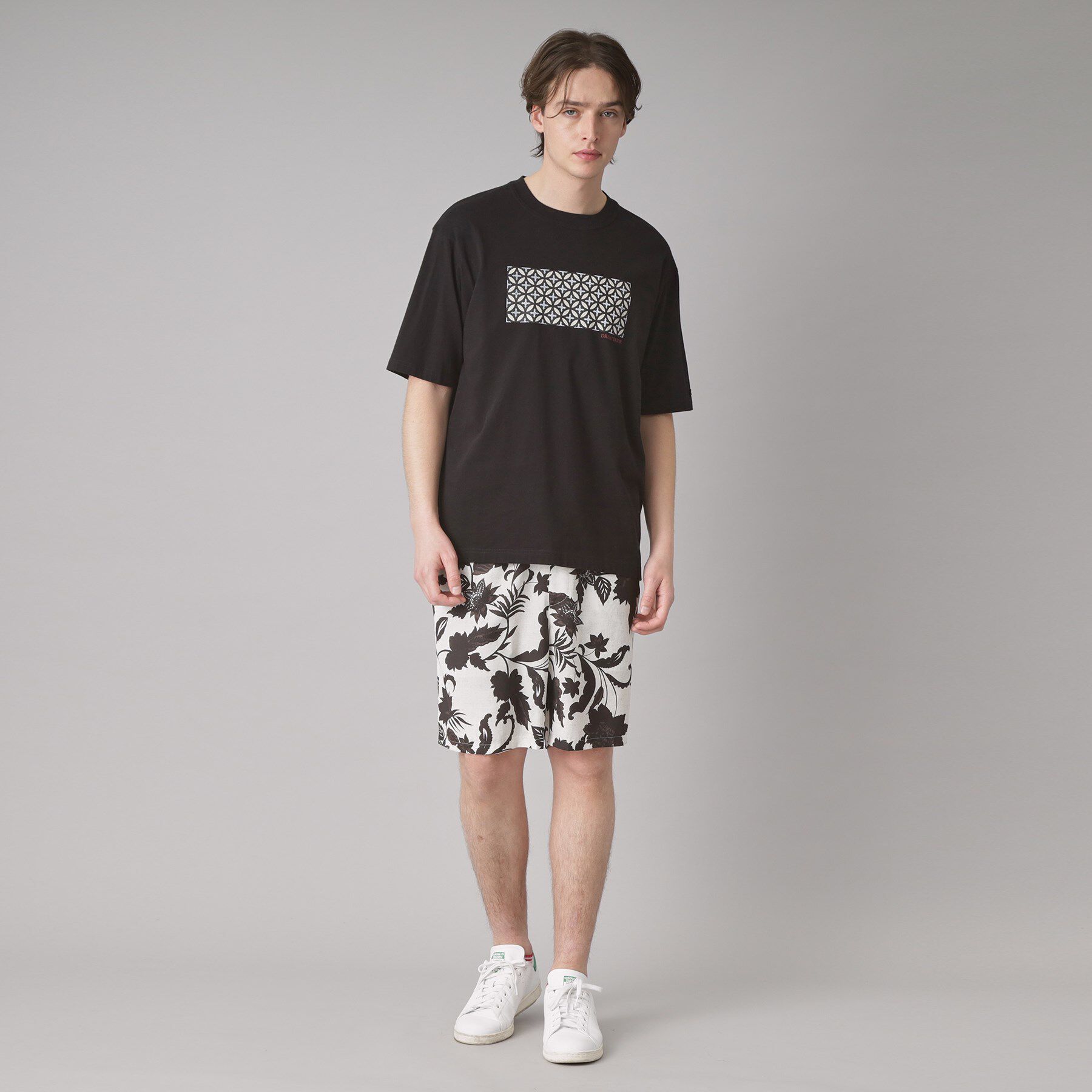 DRESSTERIOR「【接触冷感/UVカット】BACK BREEZE TECH オーバーラップサークルプリントTシャツ」|Tシャツ・カットソー|