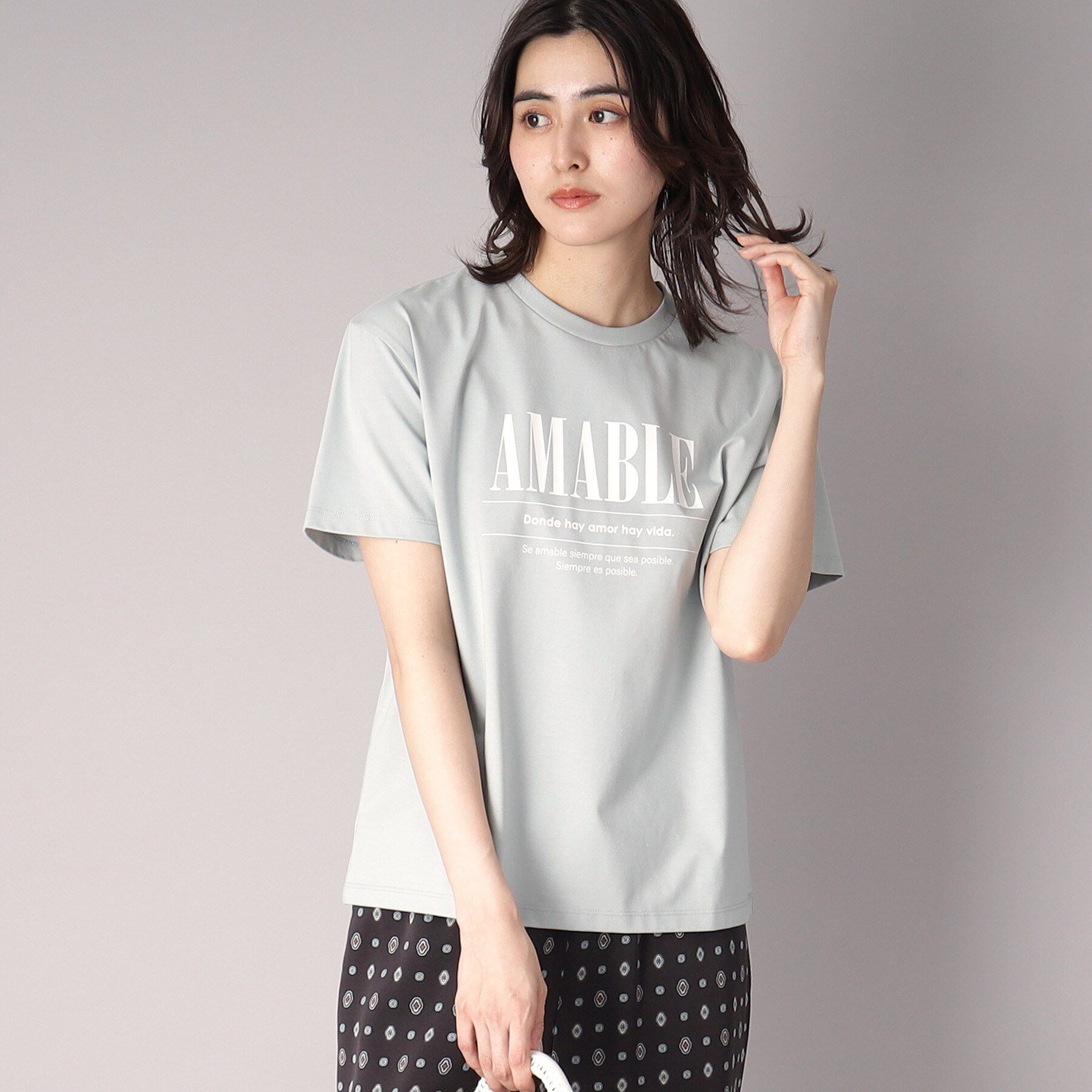 DRESSTERIOR「【接触冷感/UVカット】バックブリーズテックロゴTシャツ」|Tシャツ・カットソー|