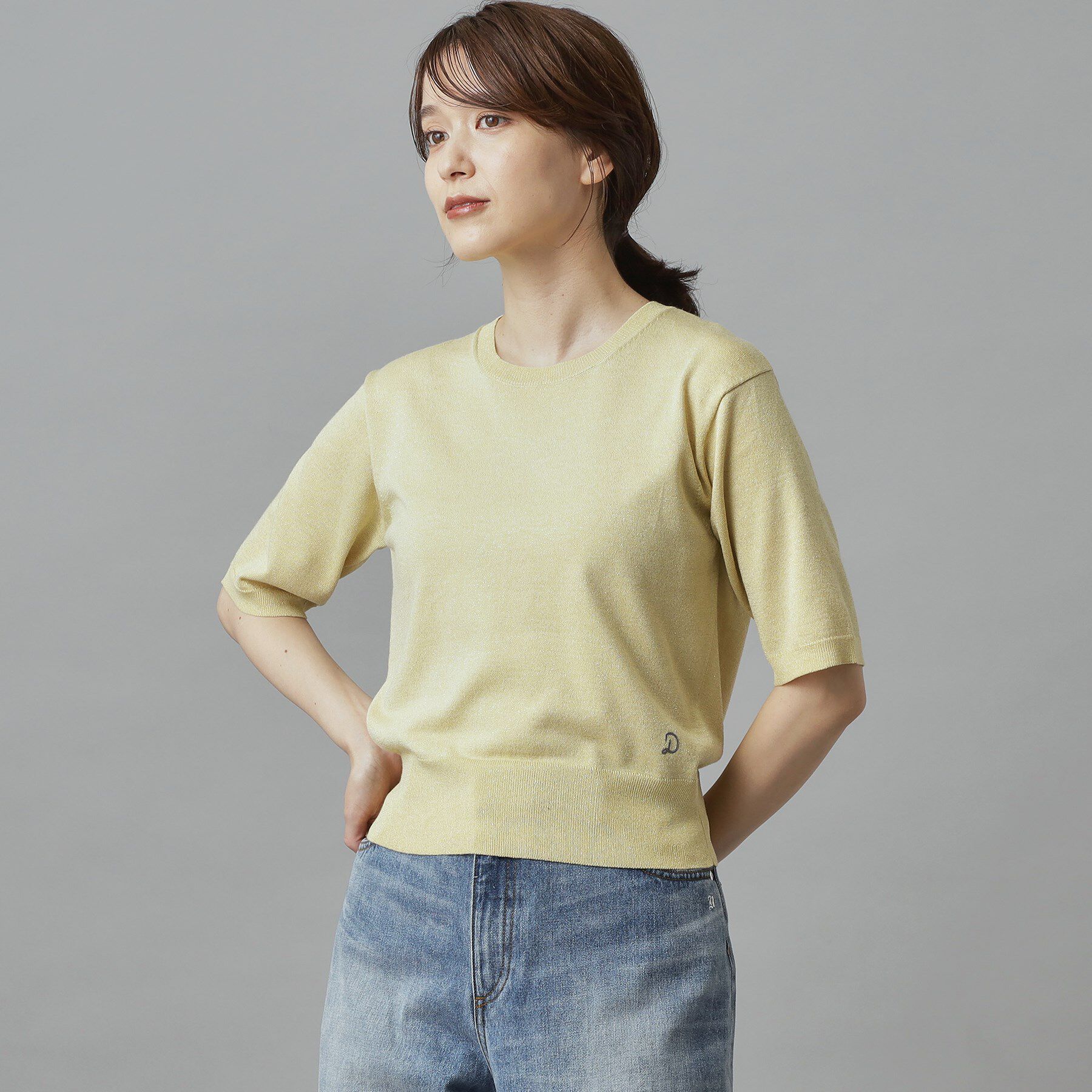 DRESSTERIOR「【洗える/きれいめ】ラメニットプルオーバー」|ニット・セーター|