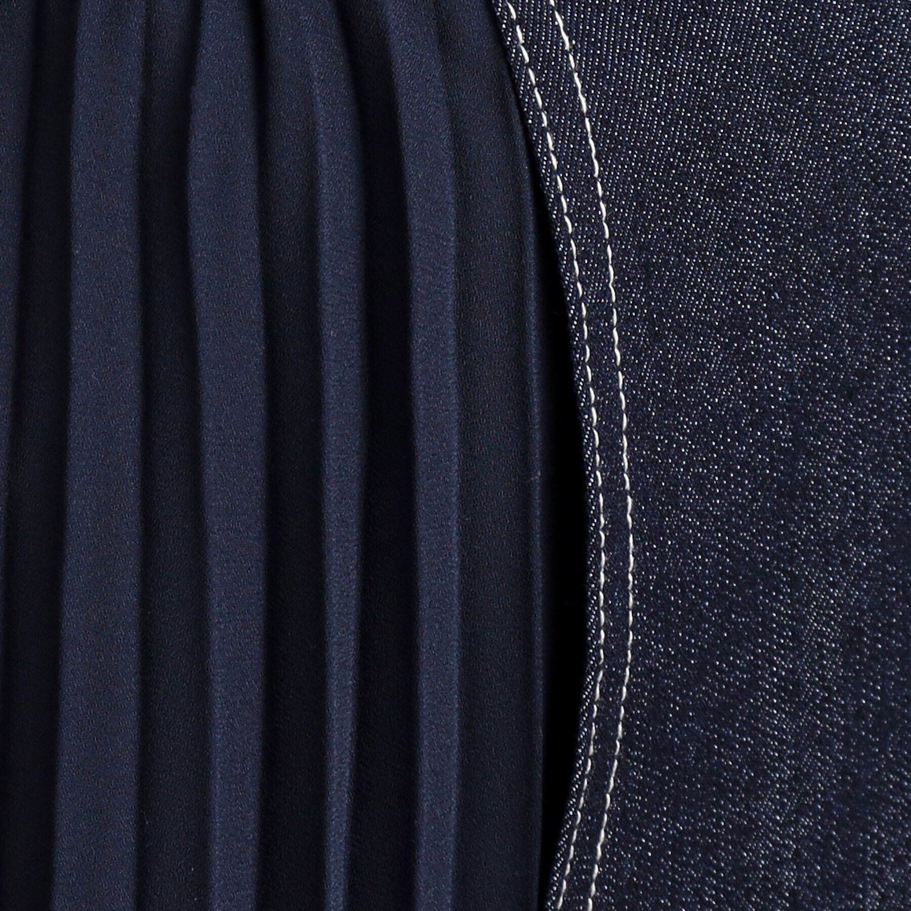 grove「【高身長さん向け＋6cm】デニムサイドプリーツスカート」|スカート|