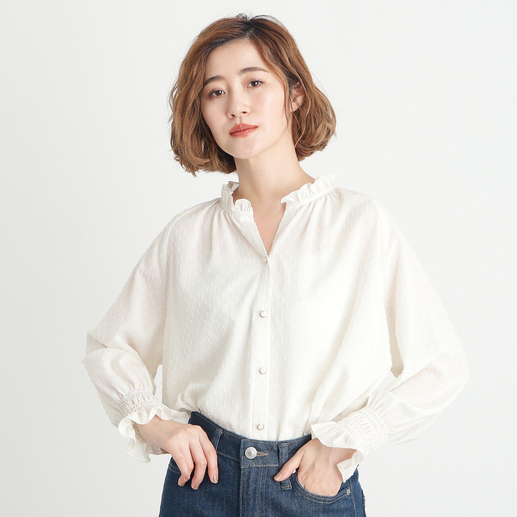 grove「シャーリングボリュームブラウス」|シャツ・ブラウス|