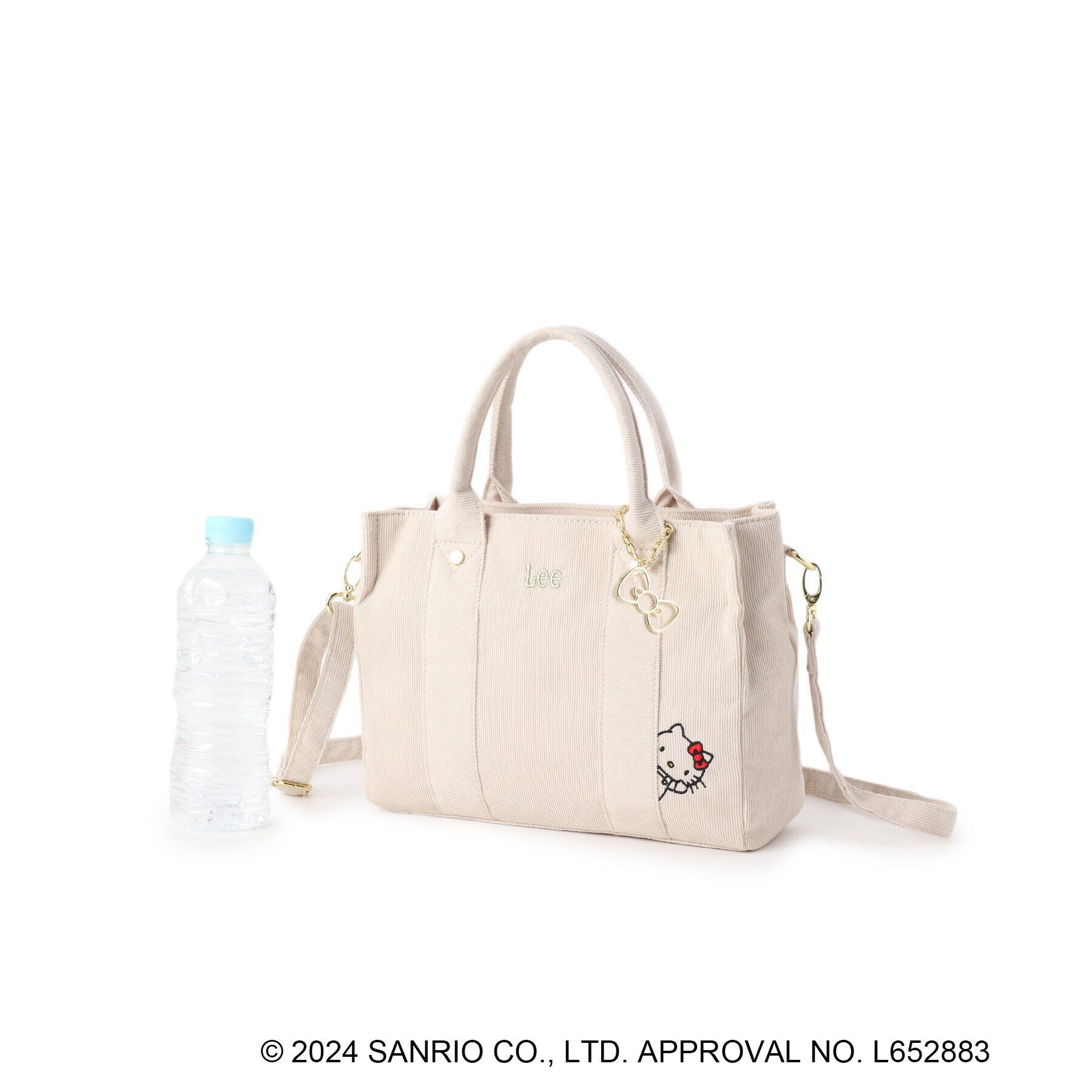 grove「【Lee別注】ハローキティコーデュロイ刺繍スクエアトート」|トートバッグ|