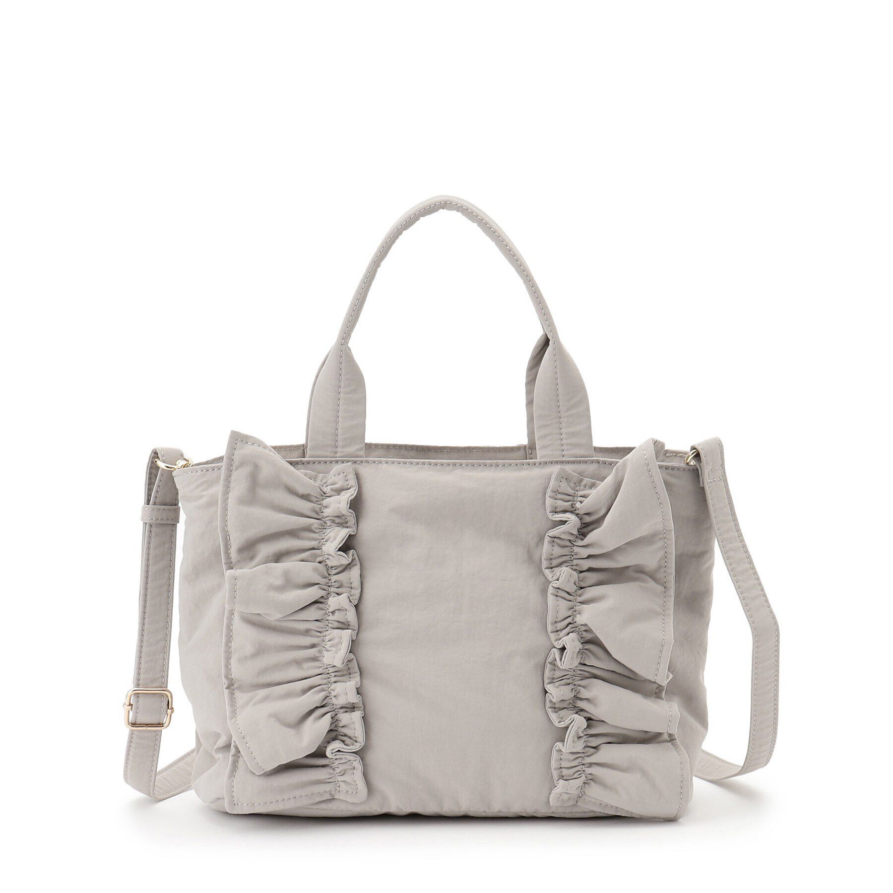 grove「縦フリルナイロン2WAYトート」|トートバッグ|