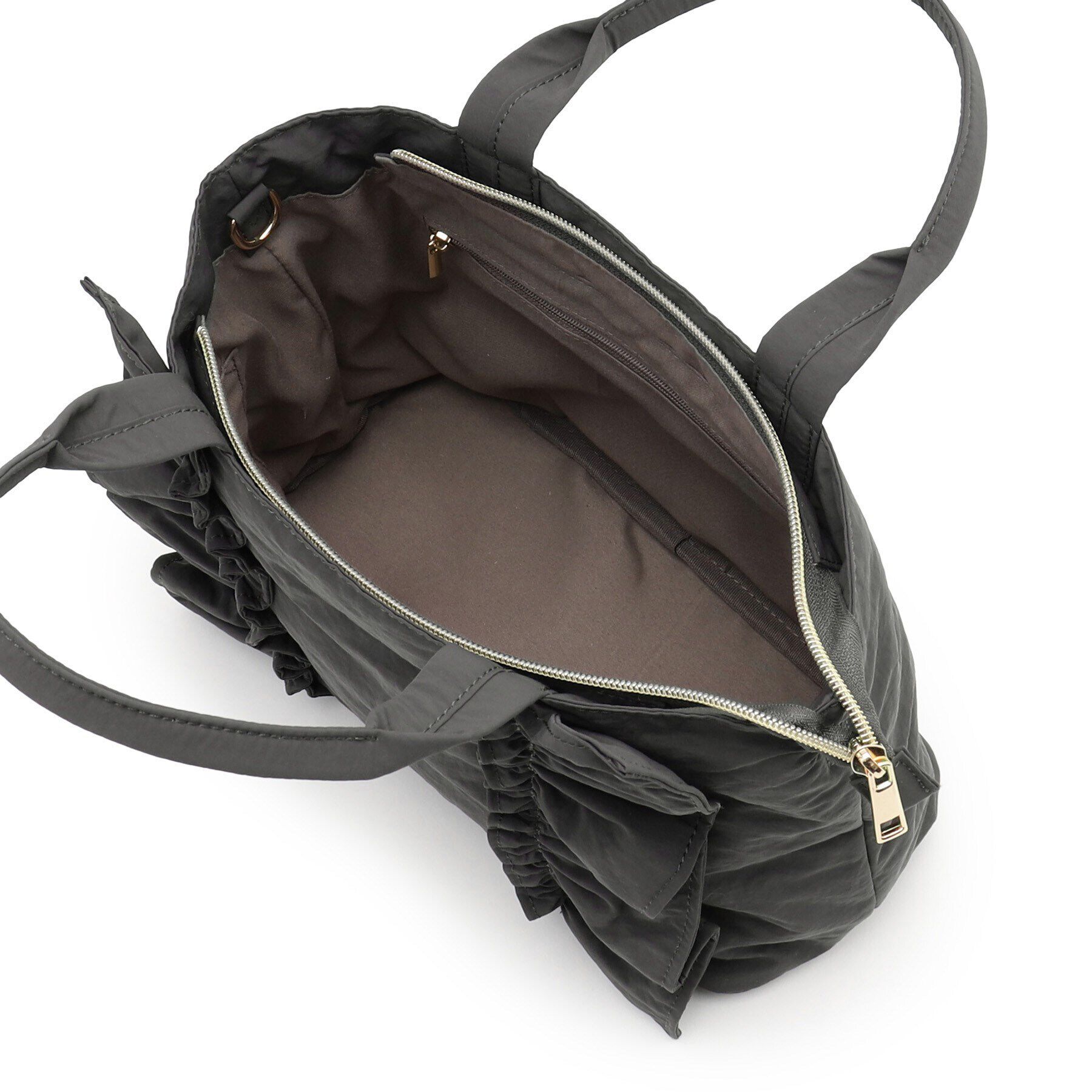 grove「縦フリルナイロン2WAYトート」|トートバッグ|