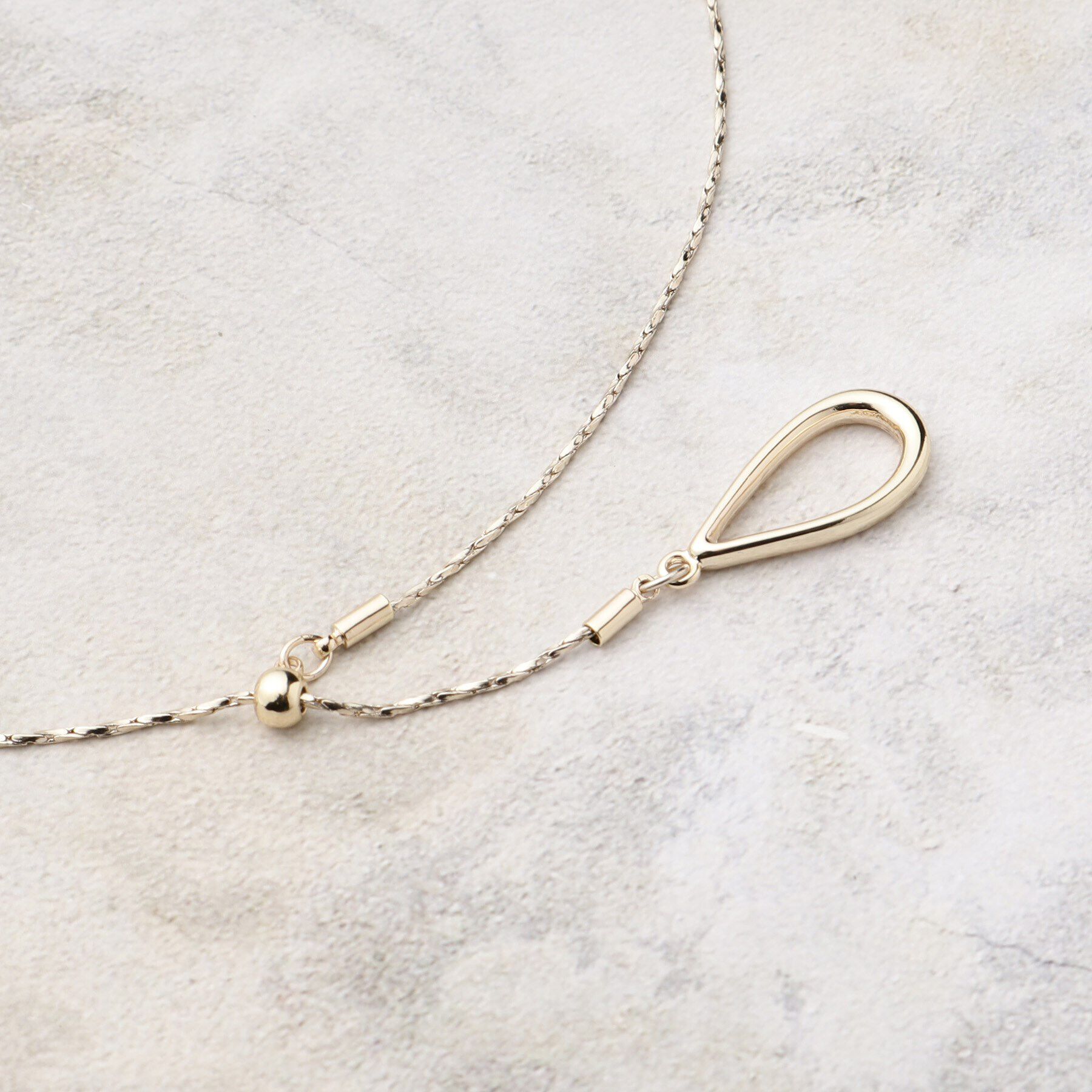 grove「メタルオーバルスライドネックレス【3WAY】」|ネックレス|