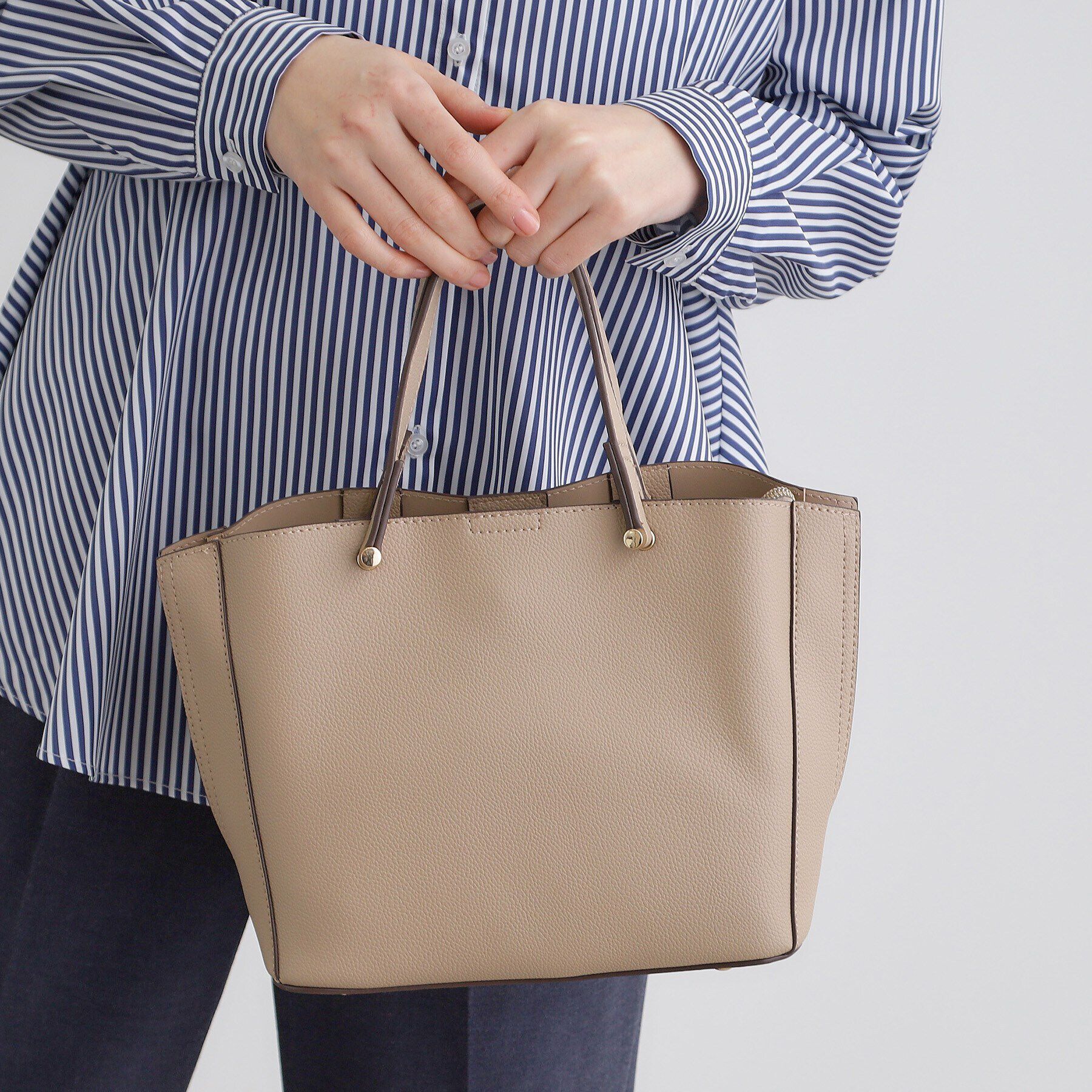 grove「【人間工学】サイドバイカラー2WAYトート【入卒対応可】」|トートバッグ|