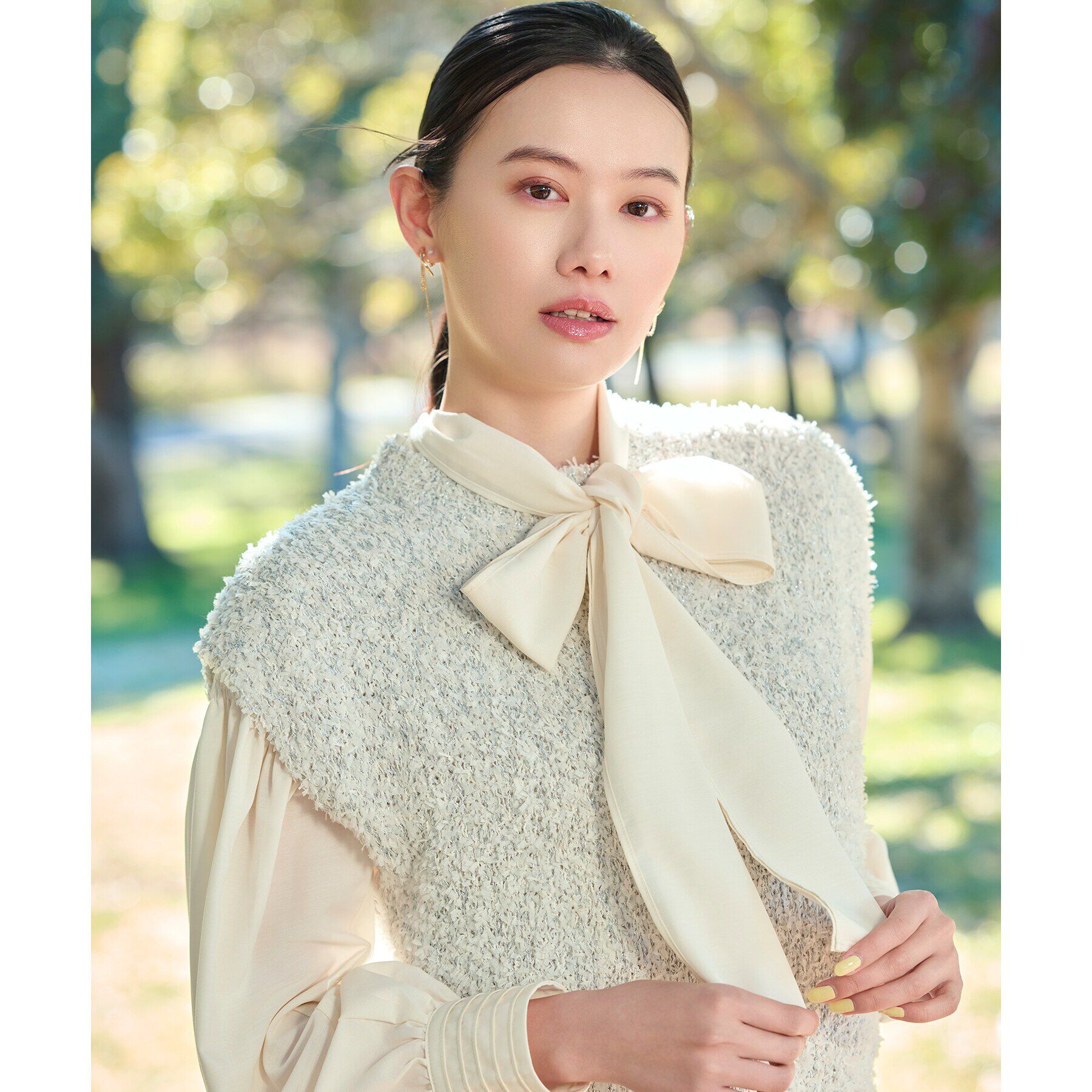 grove「ラメリリーニットベスト」|ベスト・ジレ|