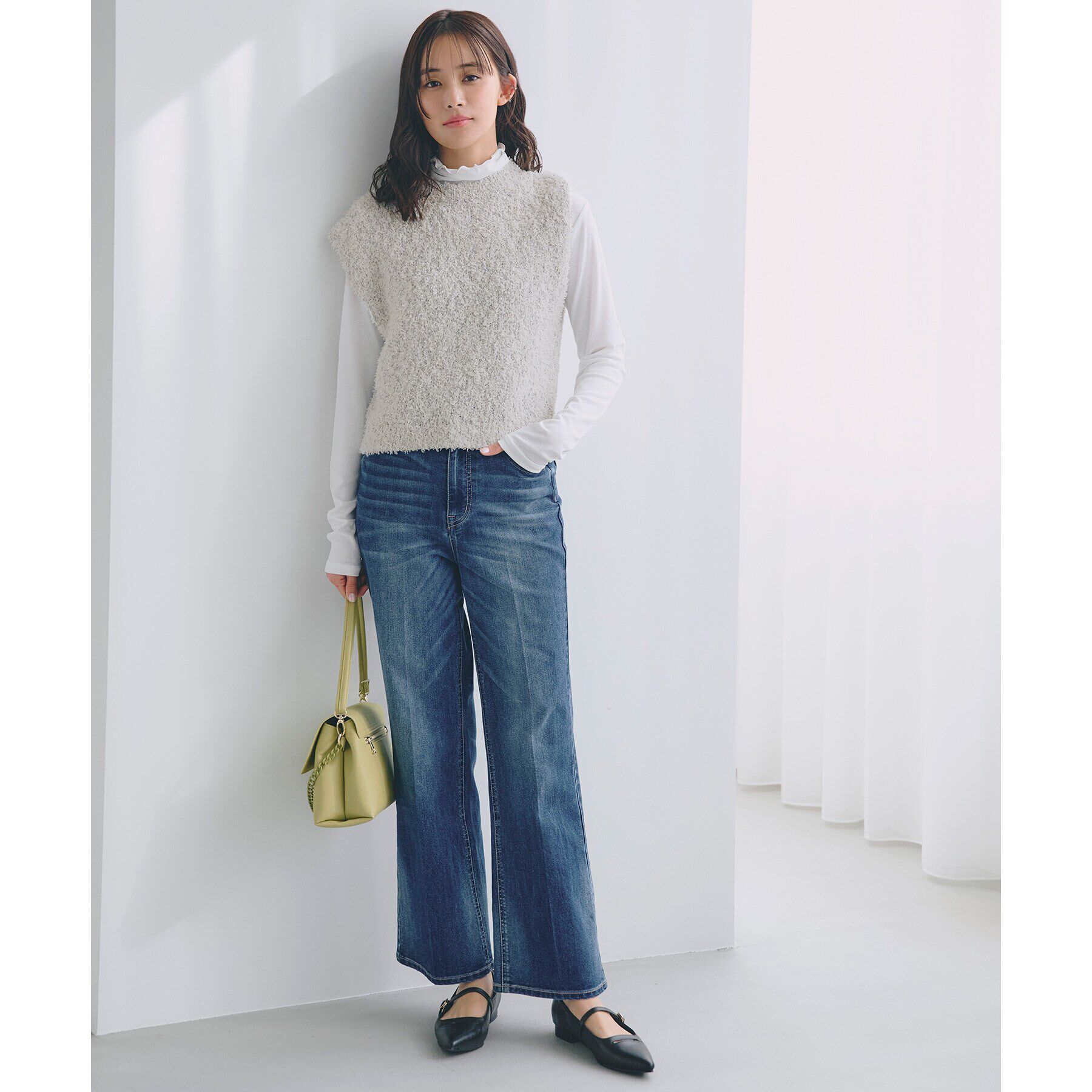 grove「ラメリリーニットベスト」|ベスト・ジレ|