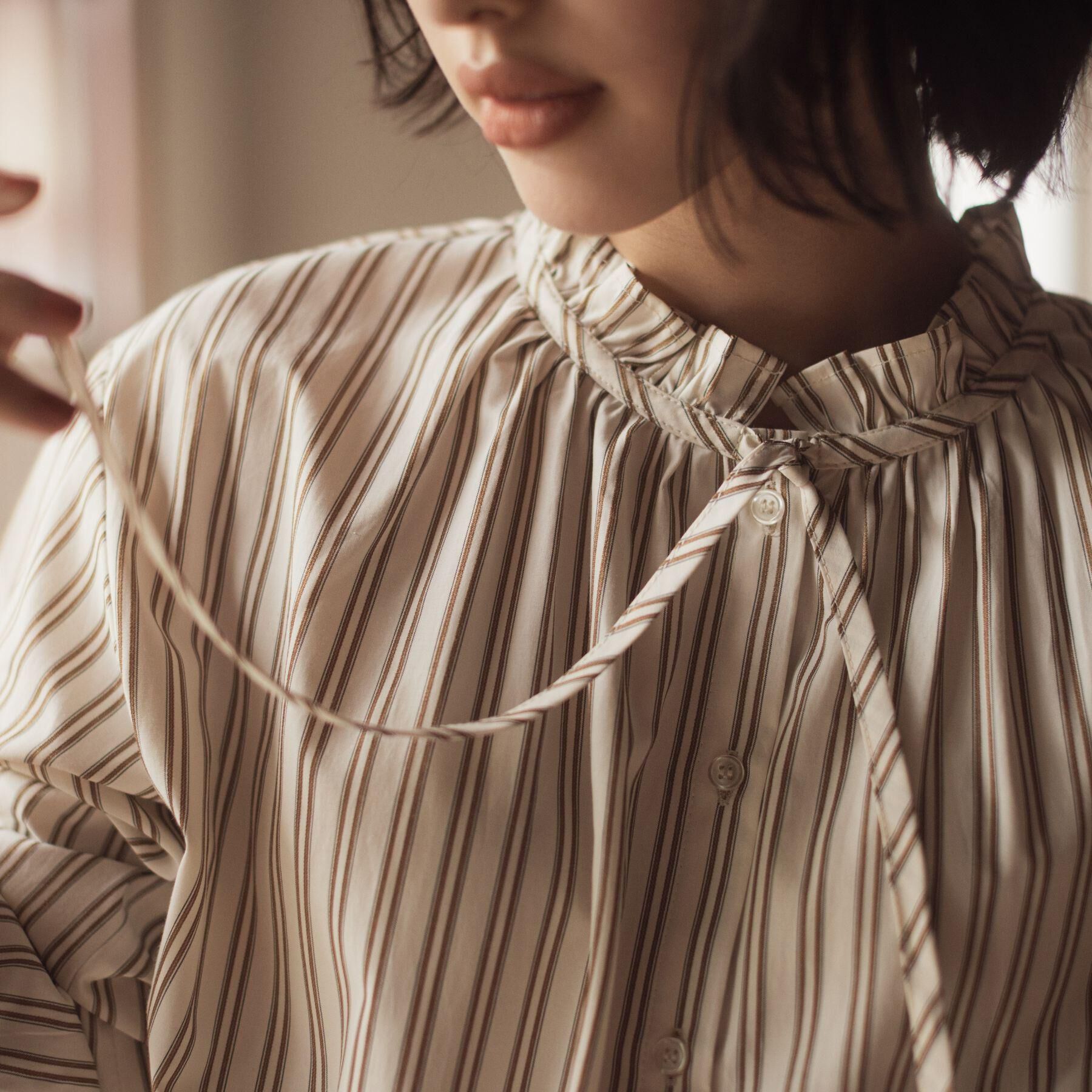 grove「【石川梨華さん着用】フリルカラーリボンブラウス」|シャツ・ブラウス|