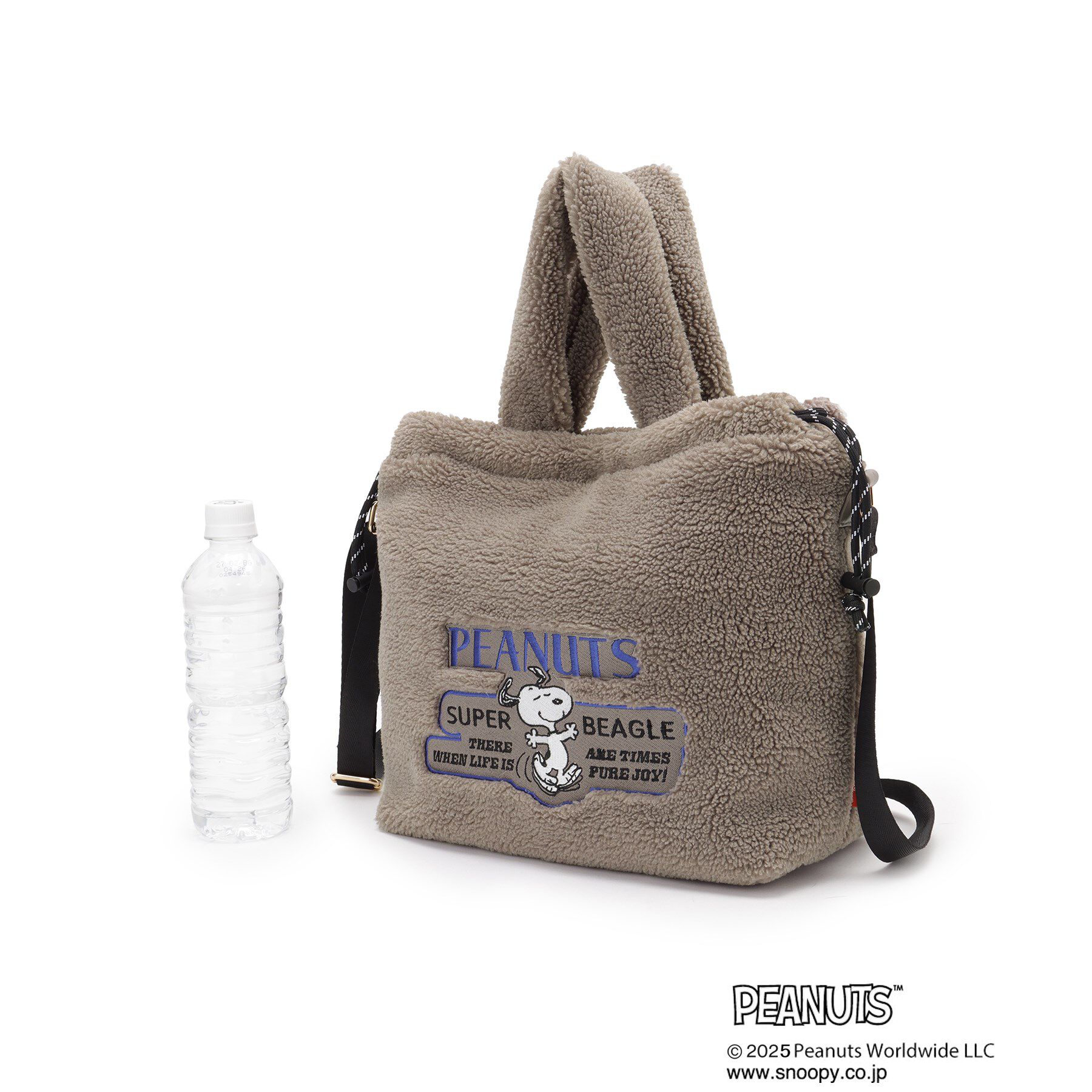 grove「【PEANUTS】ボア巾着トート」|トートバッグ|