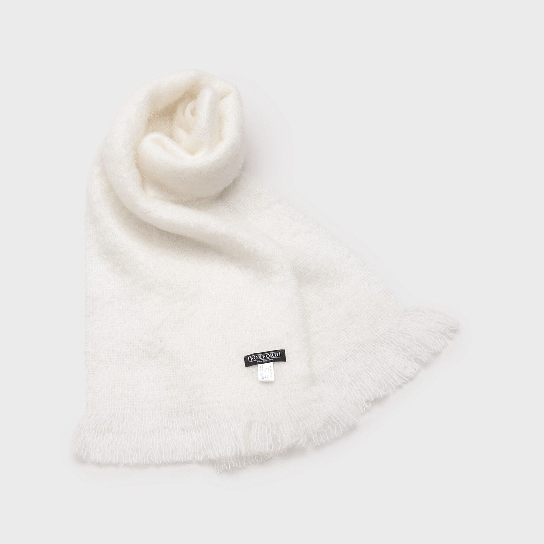 GALLEST「モヘヤ混ストール」|ストール|ホワイト(001)