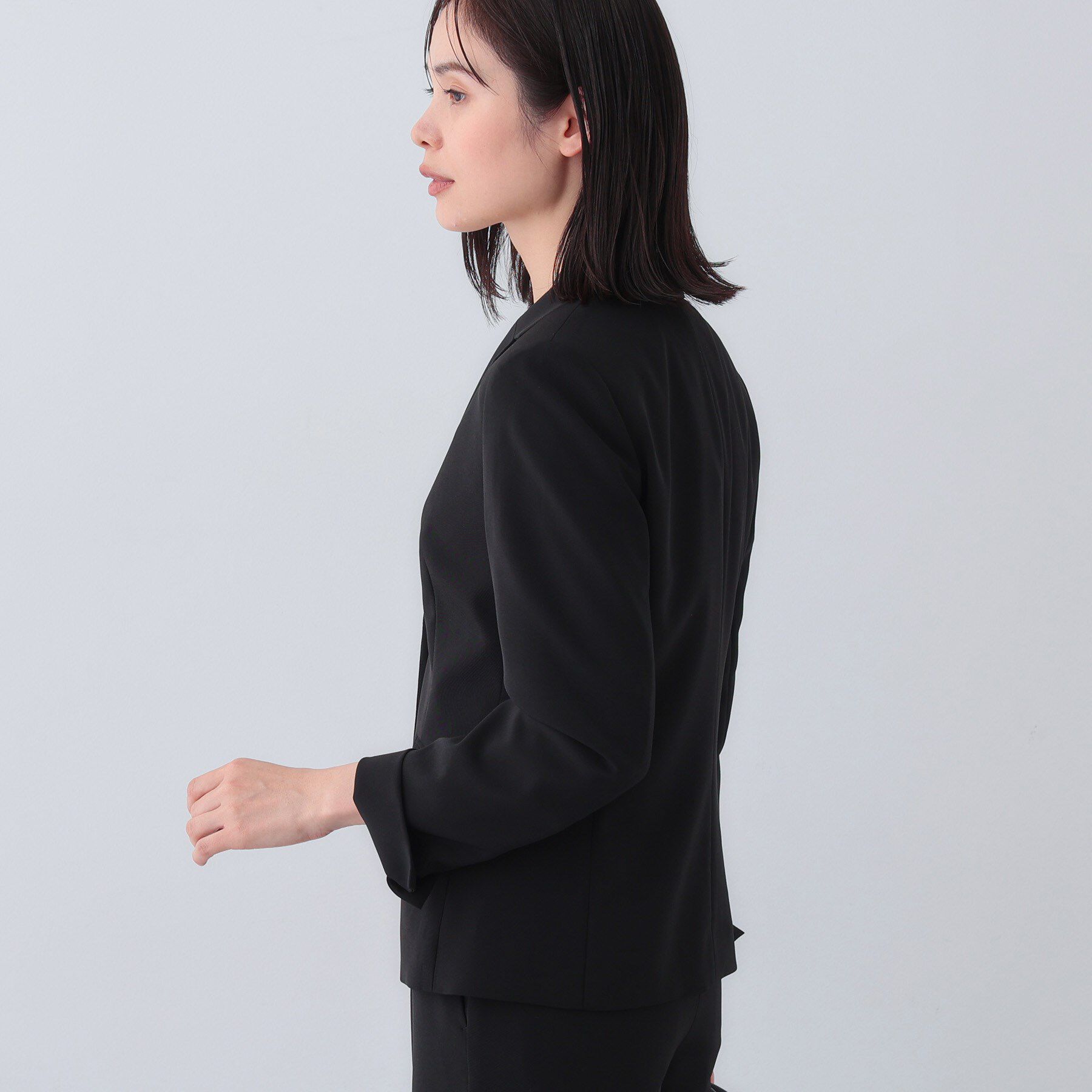 INDIVI「【洗える／リクルートスーツ】2つボタンテーラードカラージャケット」|スーツ|