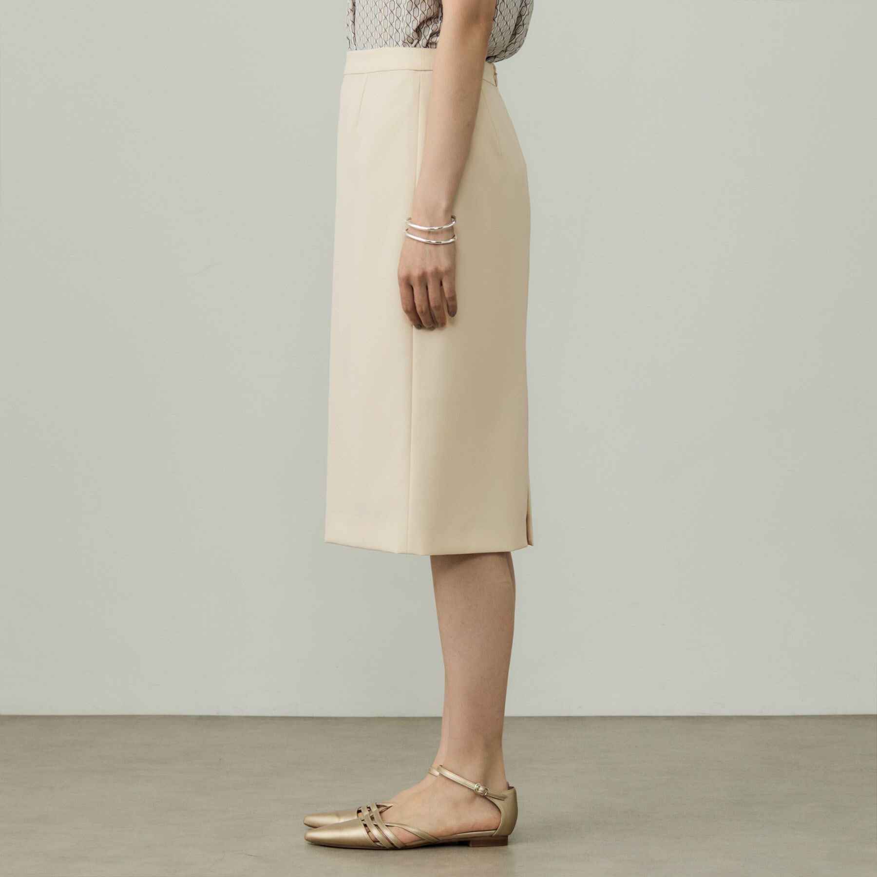INDIVI「【洗える／UVケア】ストレッチ ストレートスカート」|スカート|