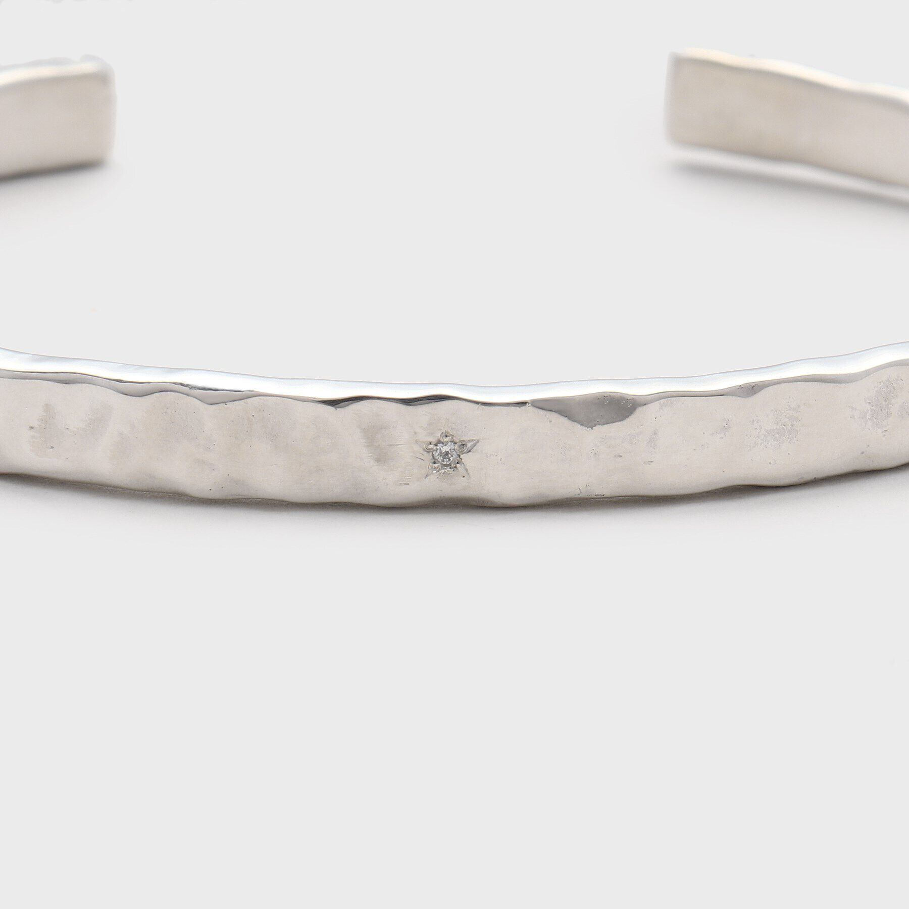 TAKEO KIKUCHI「【MADE IN JAPAN】テクスチャーシルバーバングル」|ブレスレット・バングル|