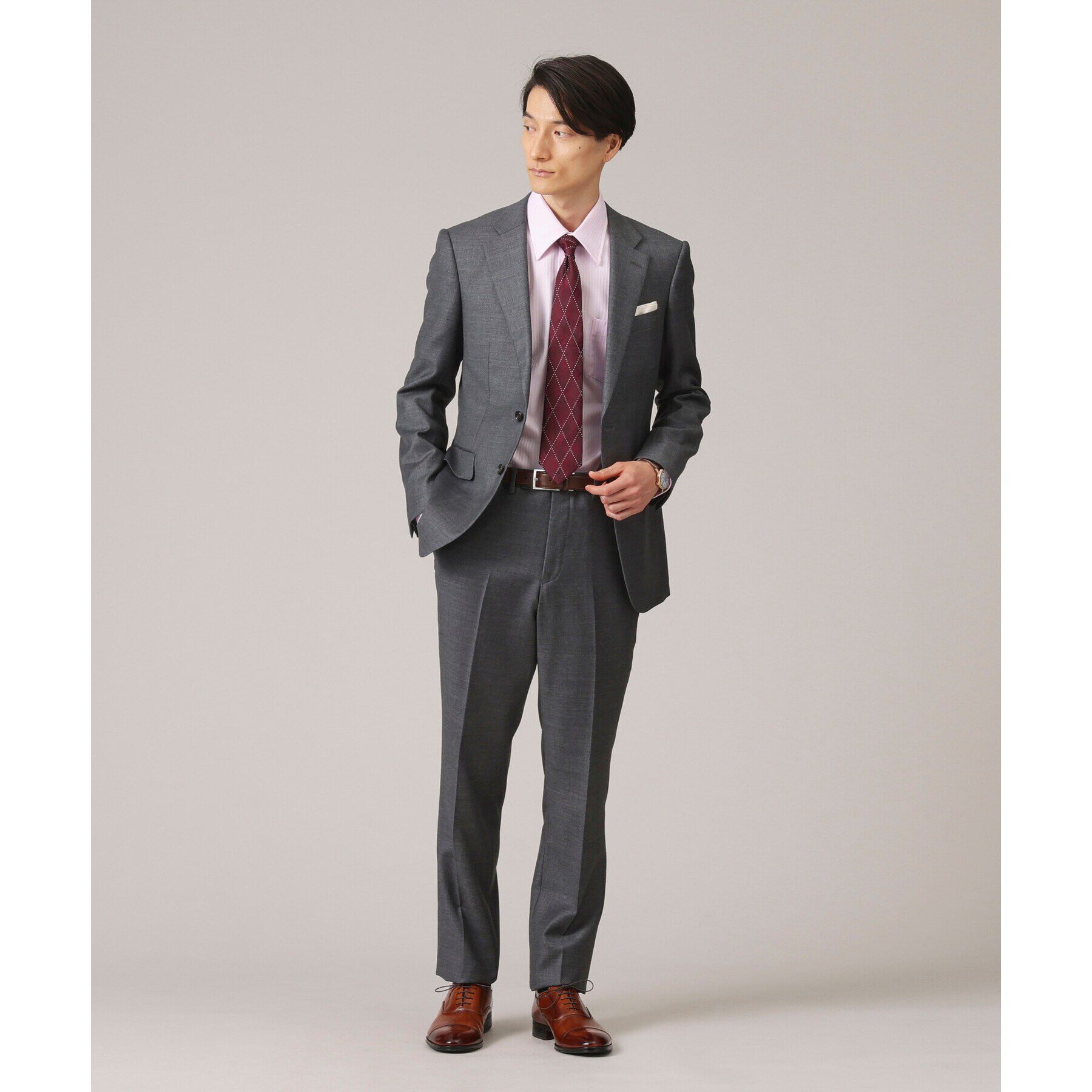 TAKEO KIKUCHI「【ベストセラー/ Made in JAPAN】シャドーアーガイル シルクネクタイ」|ネクタイ・蝶ネクタイ|