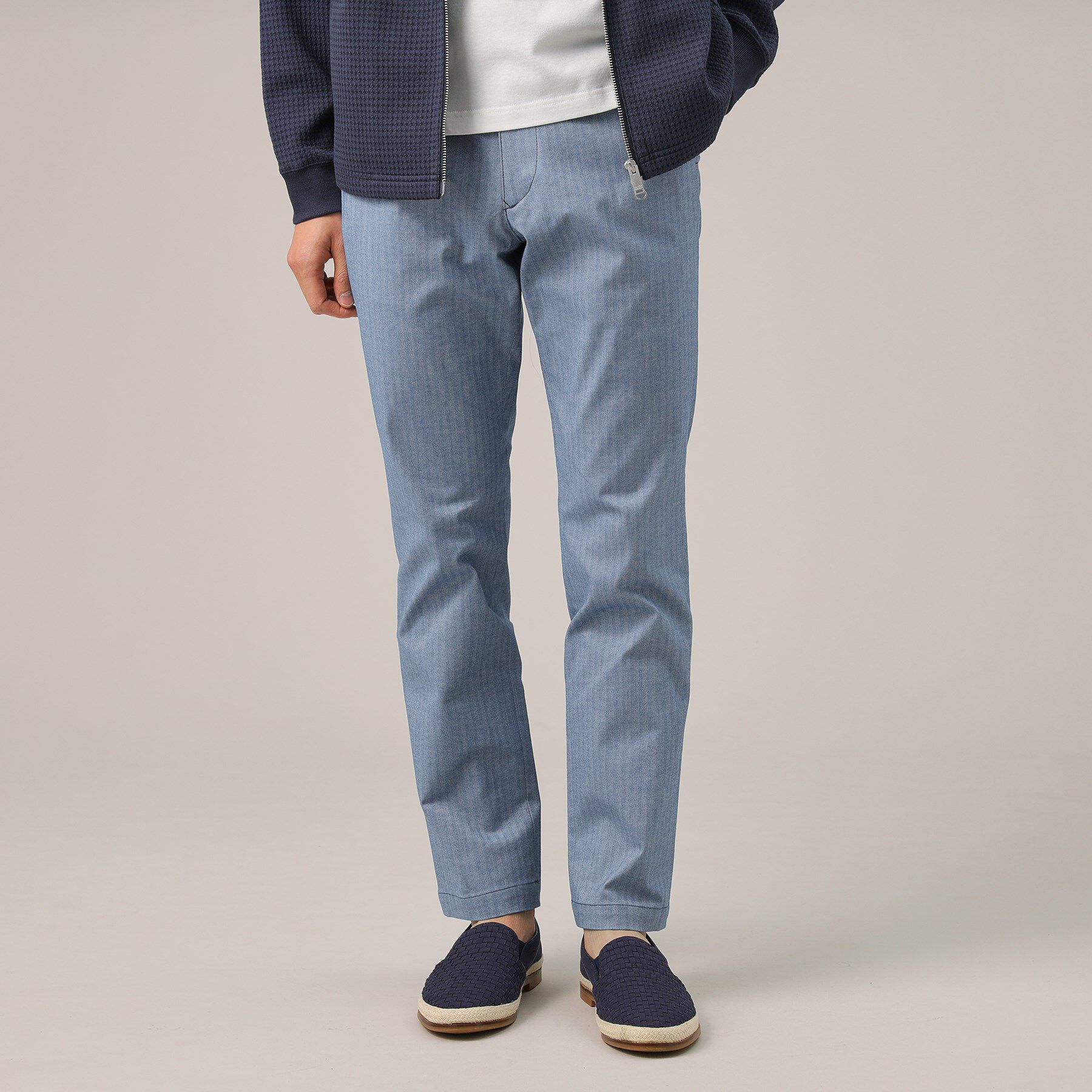 TAKEO KIKUCHI「【Made in JAPAN】播州織 ヘリンボン ストレート パンツ」|その他|