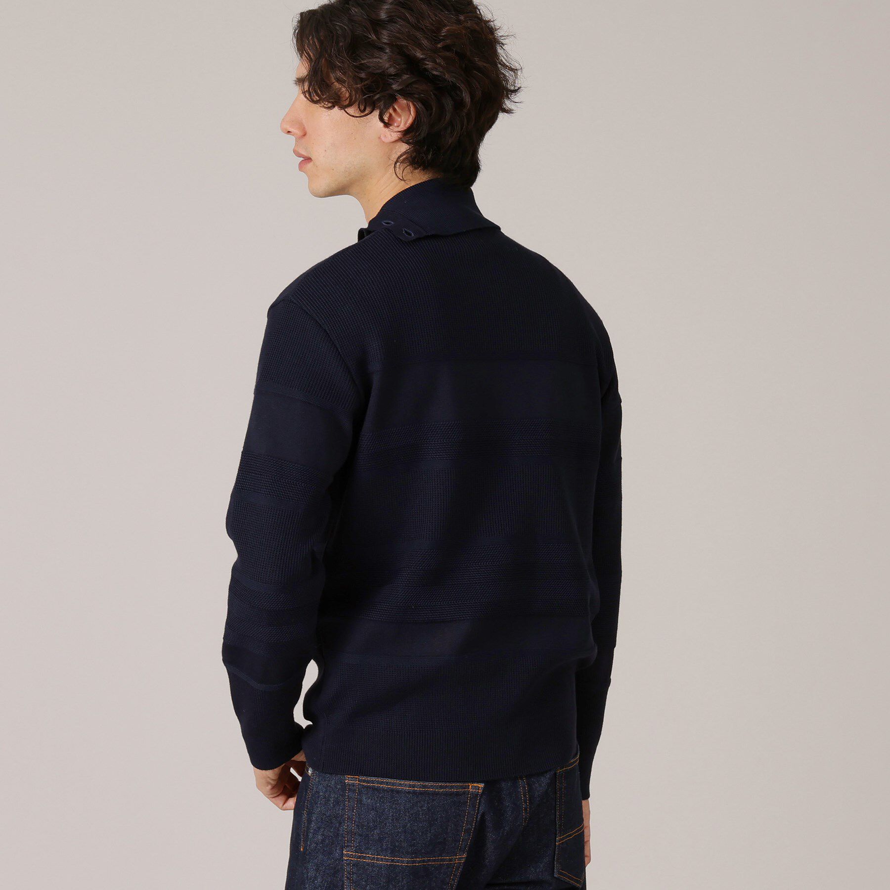 TAKEO KIKUCHI「【Made in JAPAN】ボタン タートルネック ニット」|ニット・セーター|