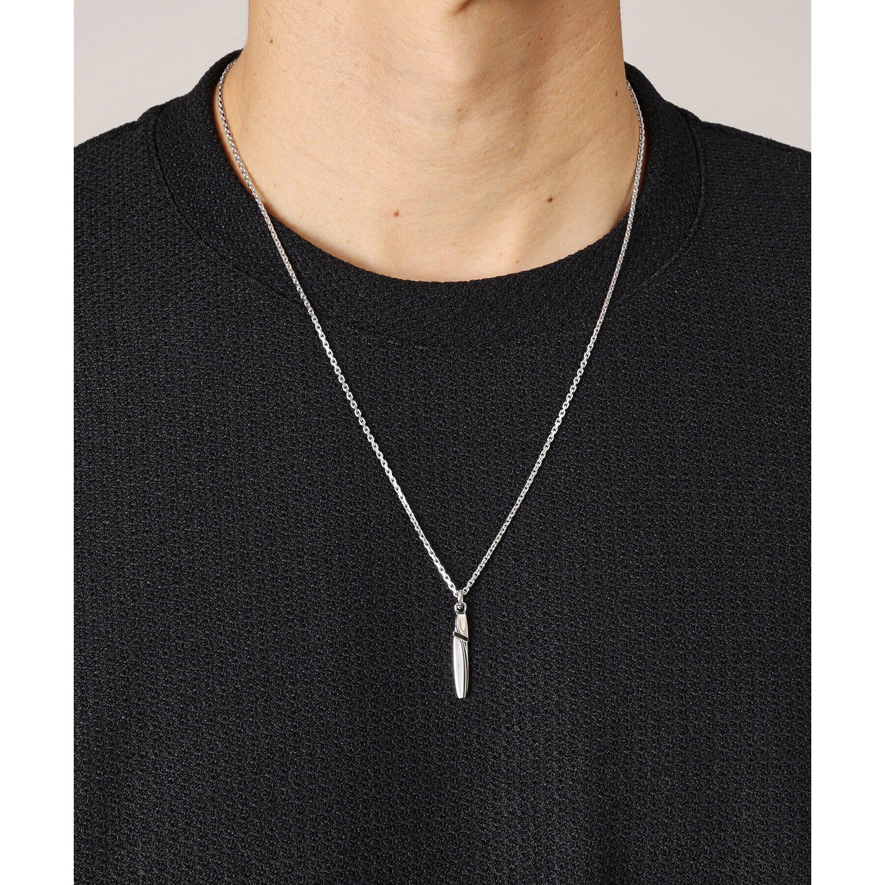 TAKEO KIKUCHI「【Made in JAPAN】テーパーコントラスト ネックレス」|ネックレス|